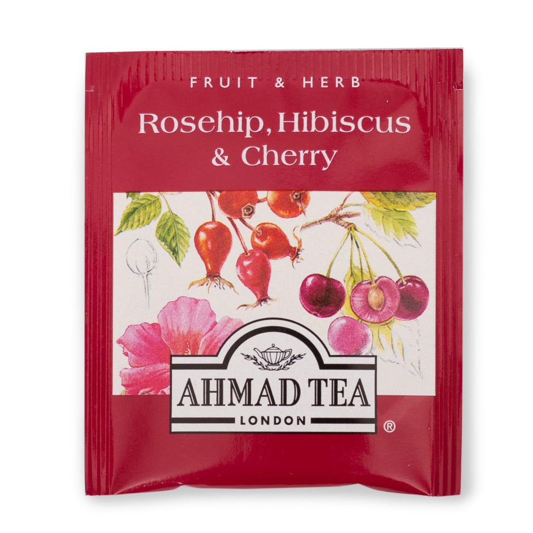 Ahmad Tea Rosehip, Hibiscus & Cherry Fruit & Herbal Infusion - 20 Tea Bags