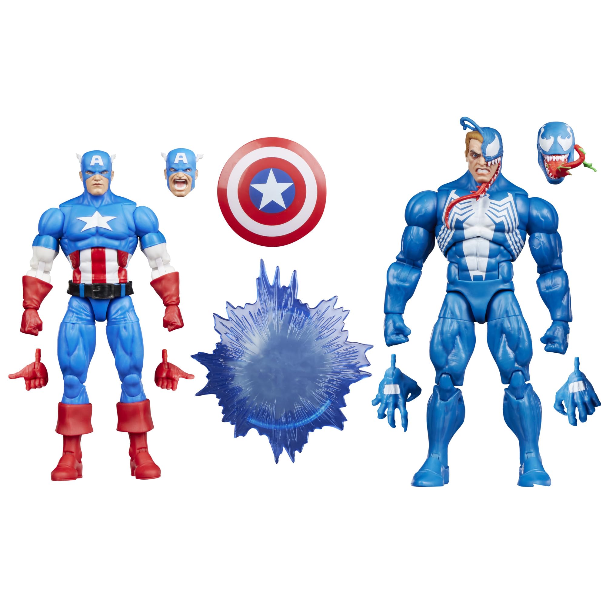 Marvel Legends Series Gamerverse Captain America vs Venom 2-Pack Action Figures 1
