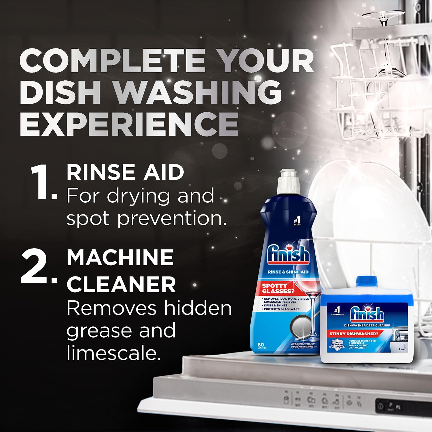 Finish Ultimate Infinity Shine Dishwasher Tablets Bulk - Fresh Scent, 80 Tablets 12