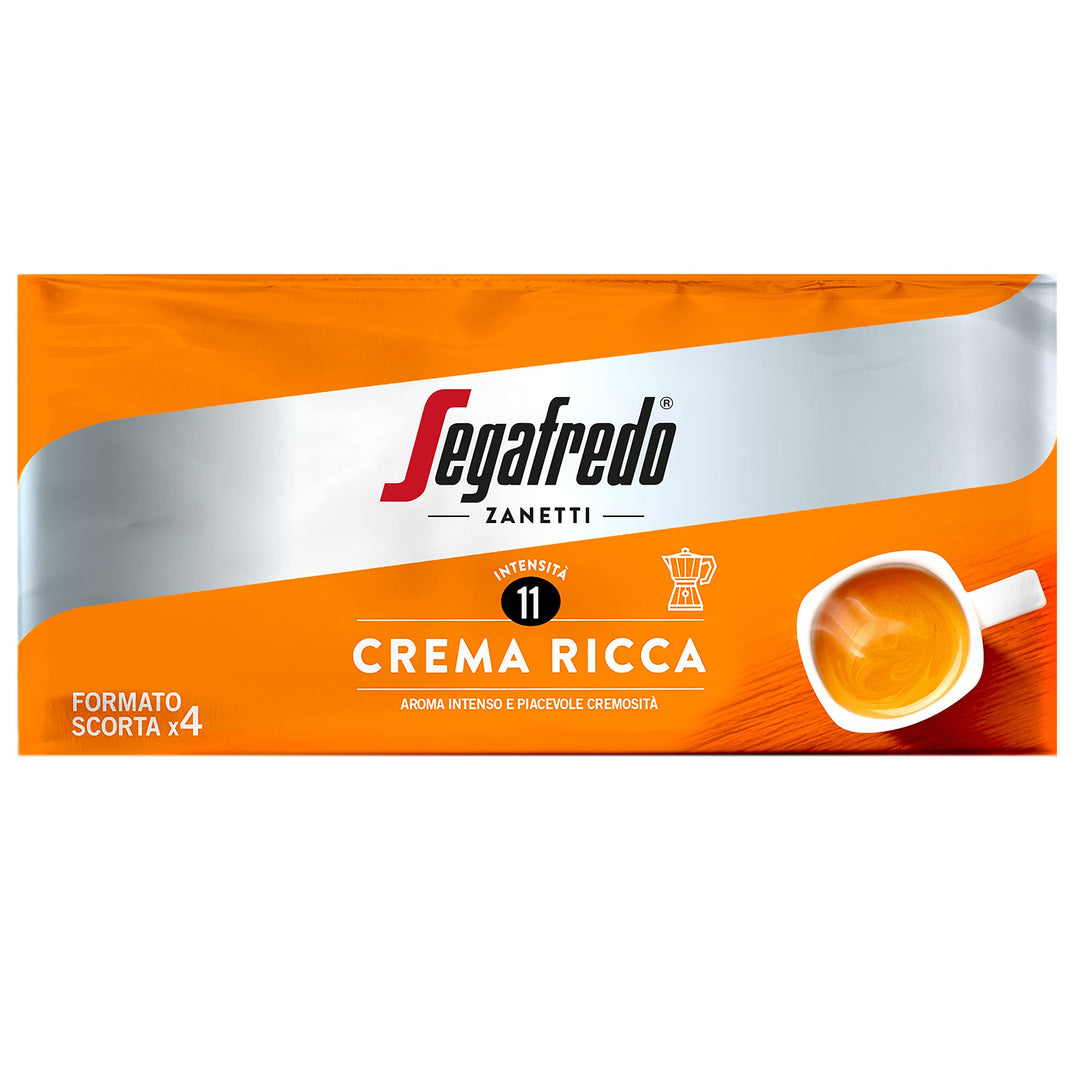 Segafredo Zanetti - Crema Ricca Ground Coffee (4 x 250g)
