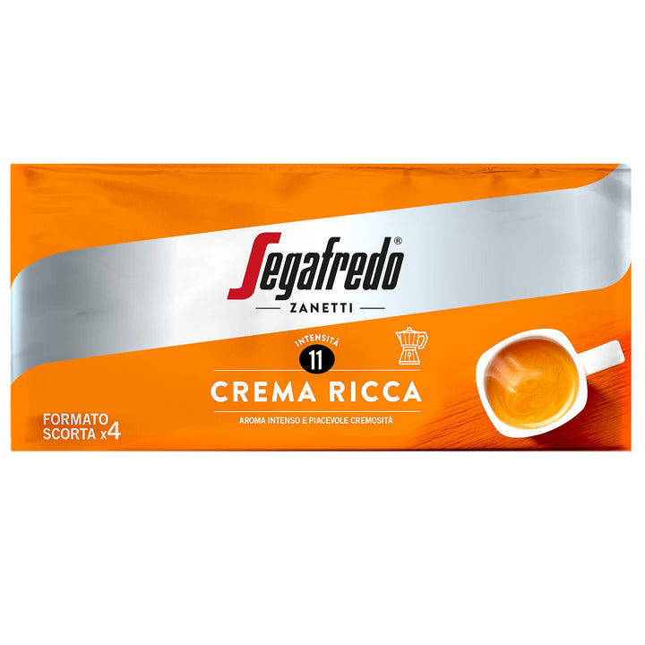 Segafredo Zanetti - Crema Ricca Ground Coffee (4 x 250g)