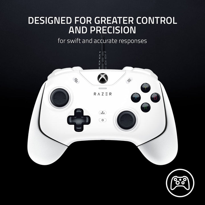 Razer Wolverine V2 - Wired Gaming Controller for Xbox Series X|S, Xbox One & PC - Mercury White