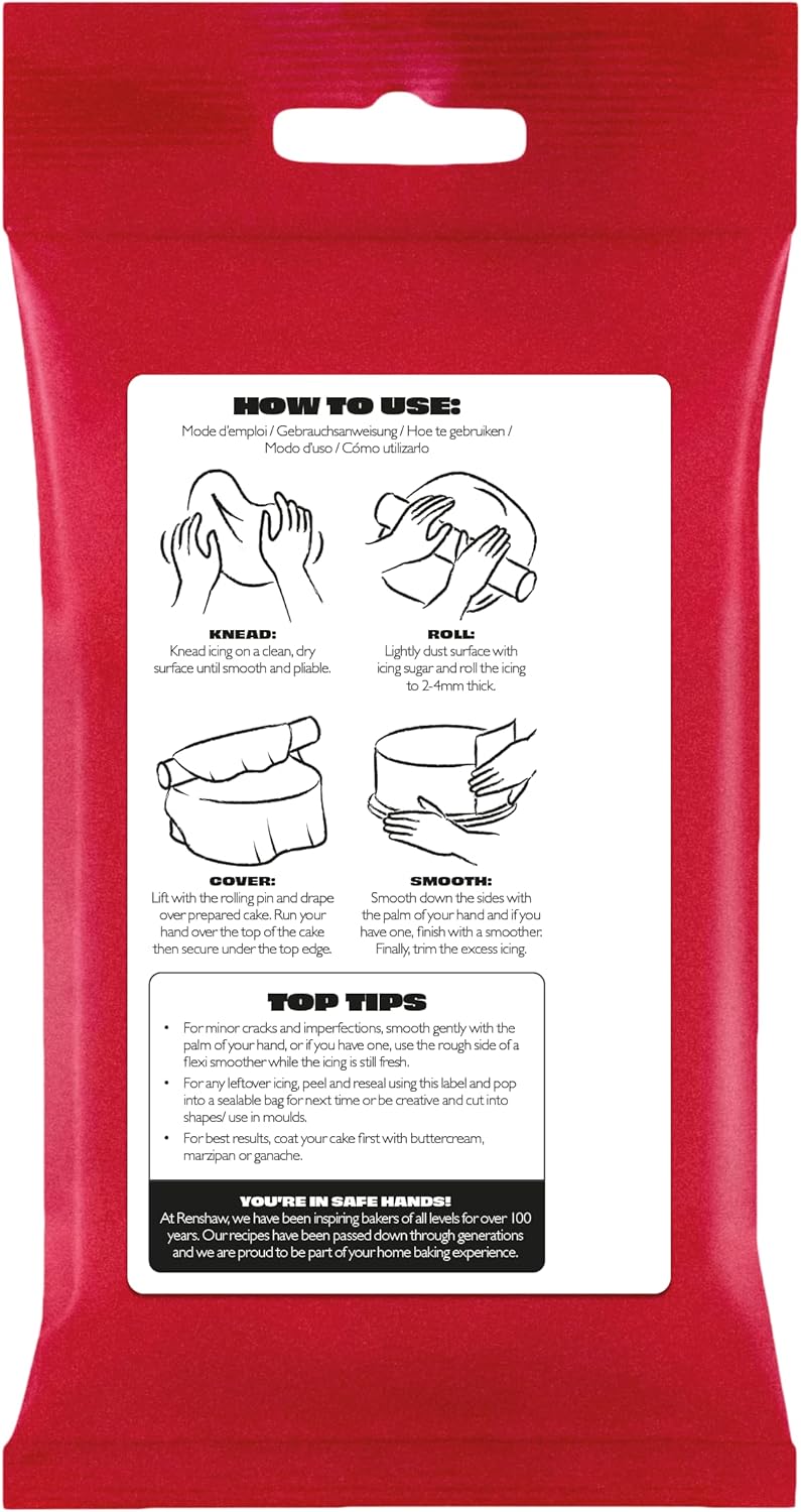 Renshaw - Just Roll With It Weißer Fondant-Zuckerguss 1 kg 3