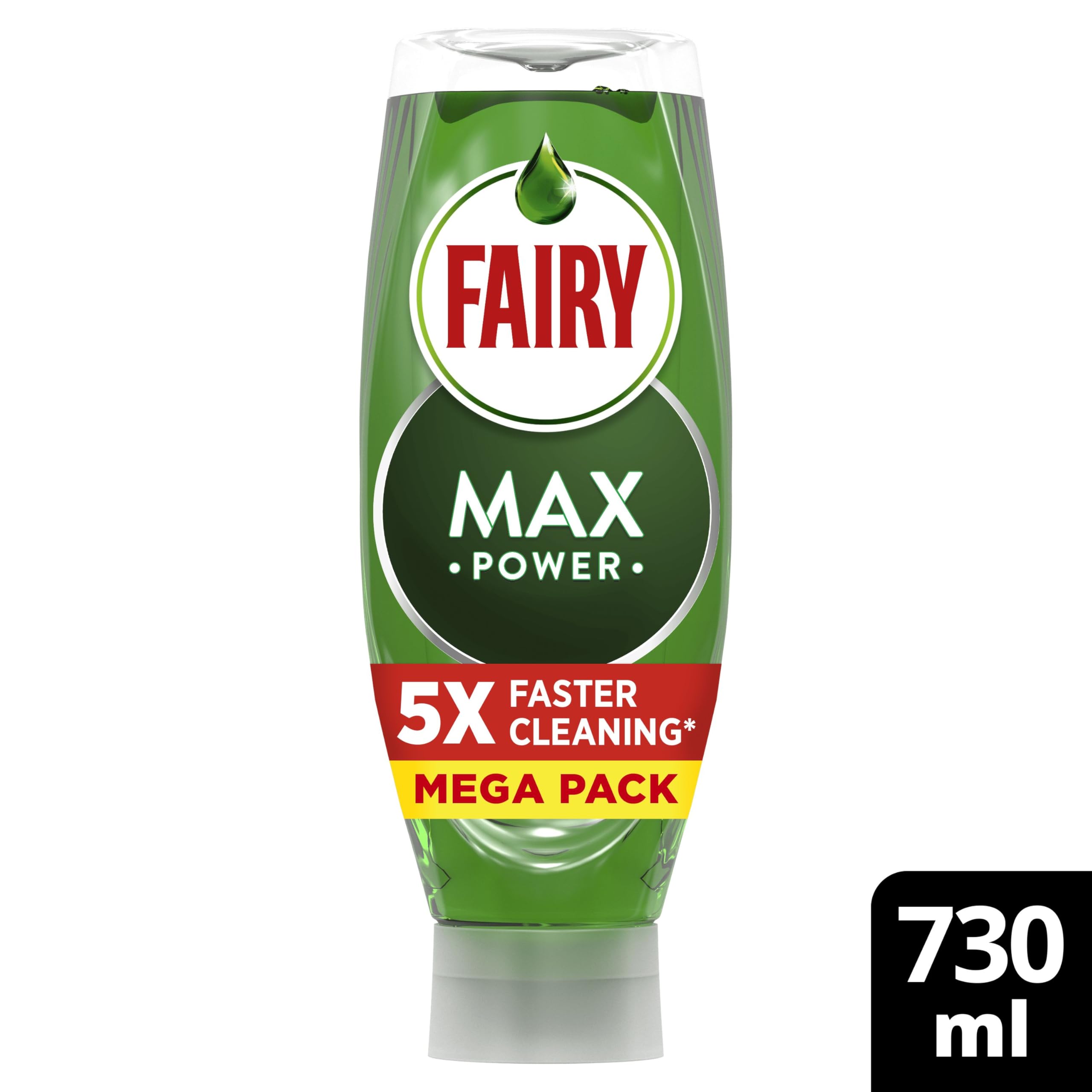 Fairy Max Power Washing Up Liquid - Easy & Effortless Cleaning | 730ml 2