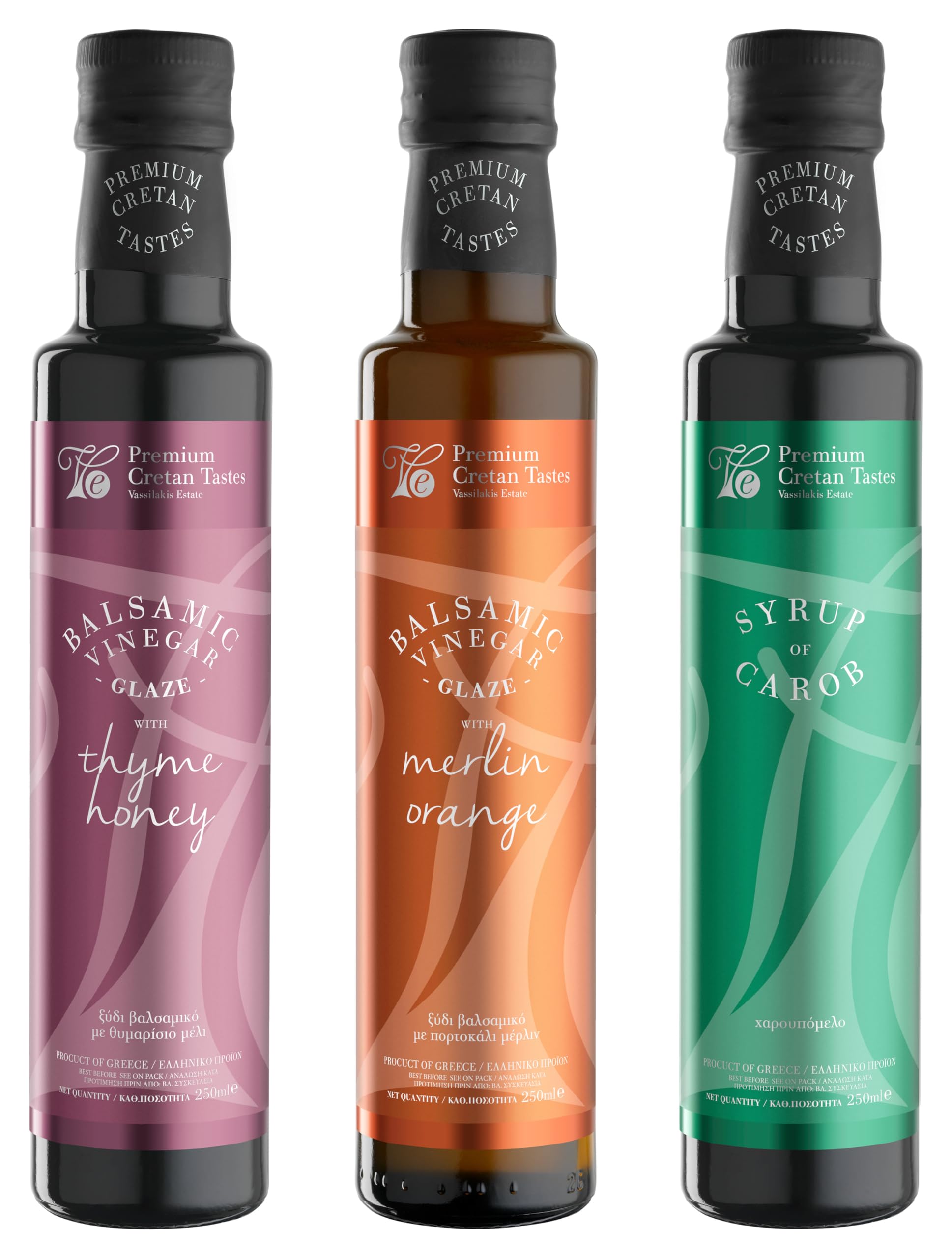 Charisma Vassilakis Estate Gourmet Greek Condiment Gift Set - 3 x 250ml 1