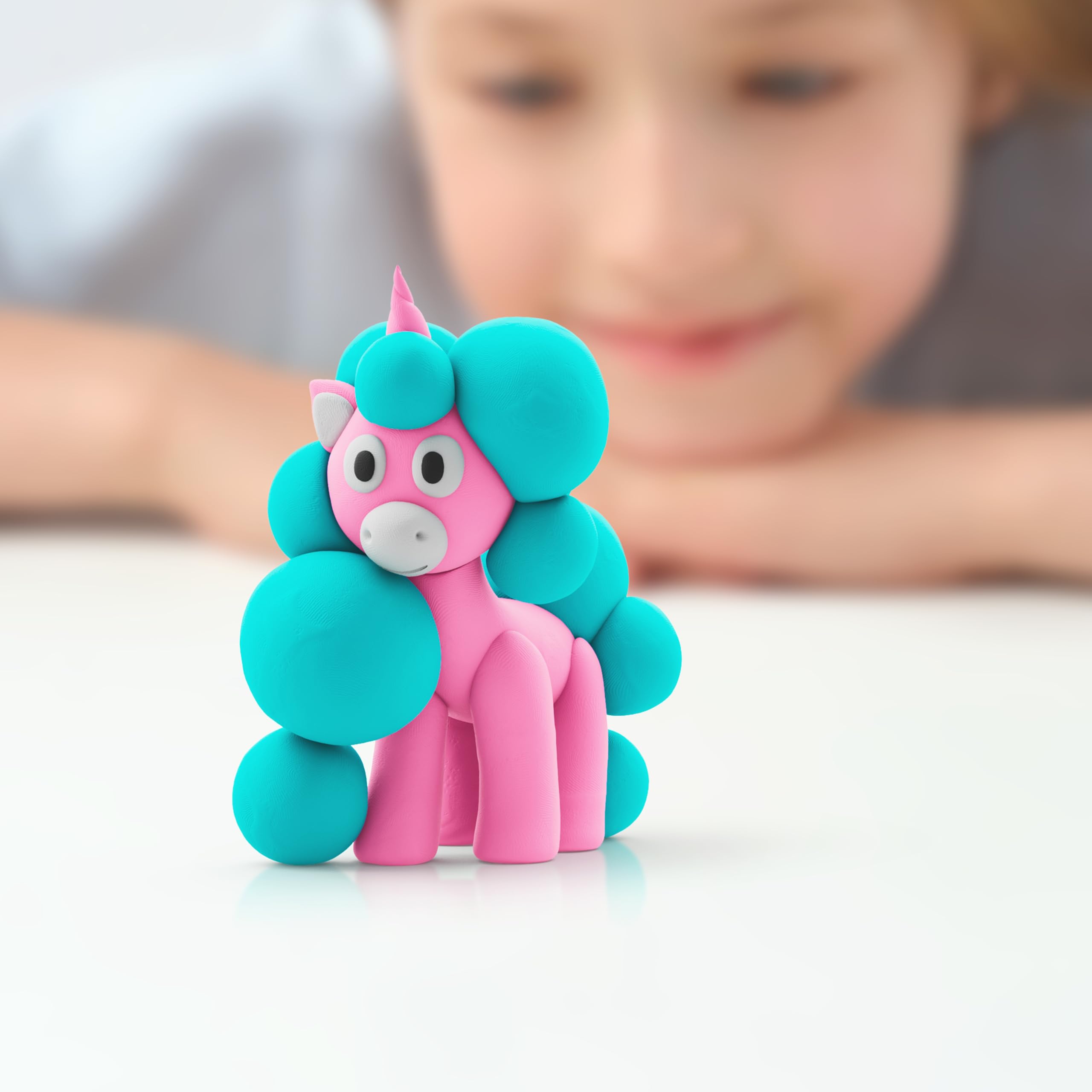 HEY CLAY Rainbow Unicorns Modelling Set - 6 Cans Air Dry Clay | Ages 3+ | Non-Toxic 6