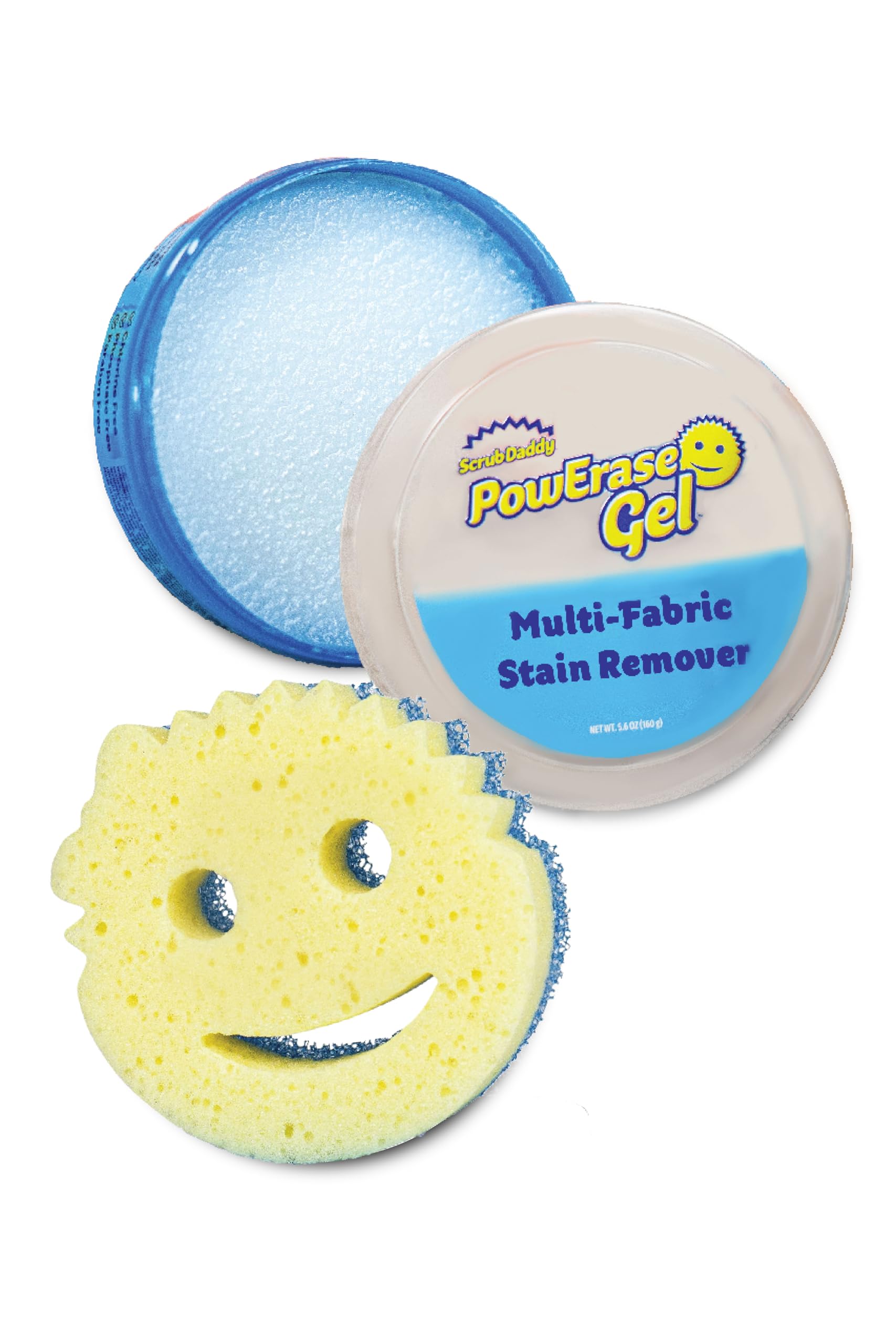 Scrub Daddy Powerase Gel Stain Remover with Blue Scrub Mommy Sponge | Heavy Duty | Fresh Scent 1