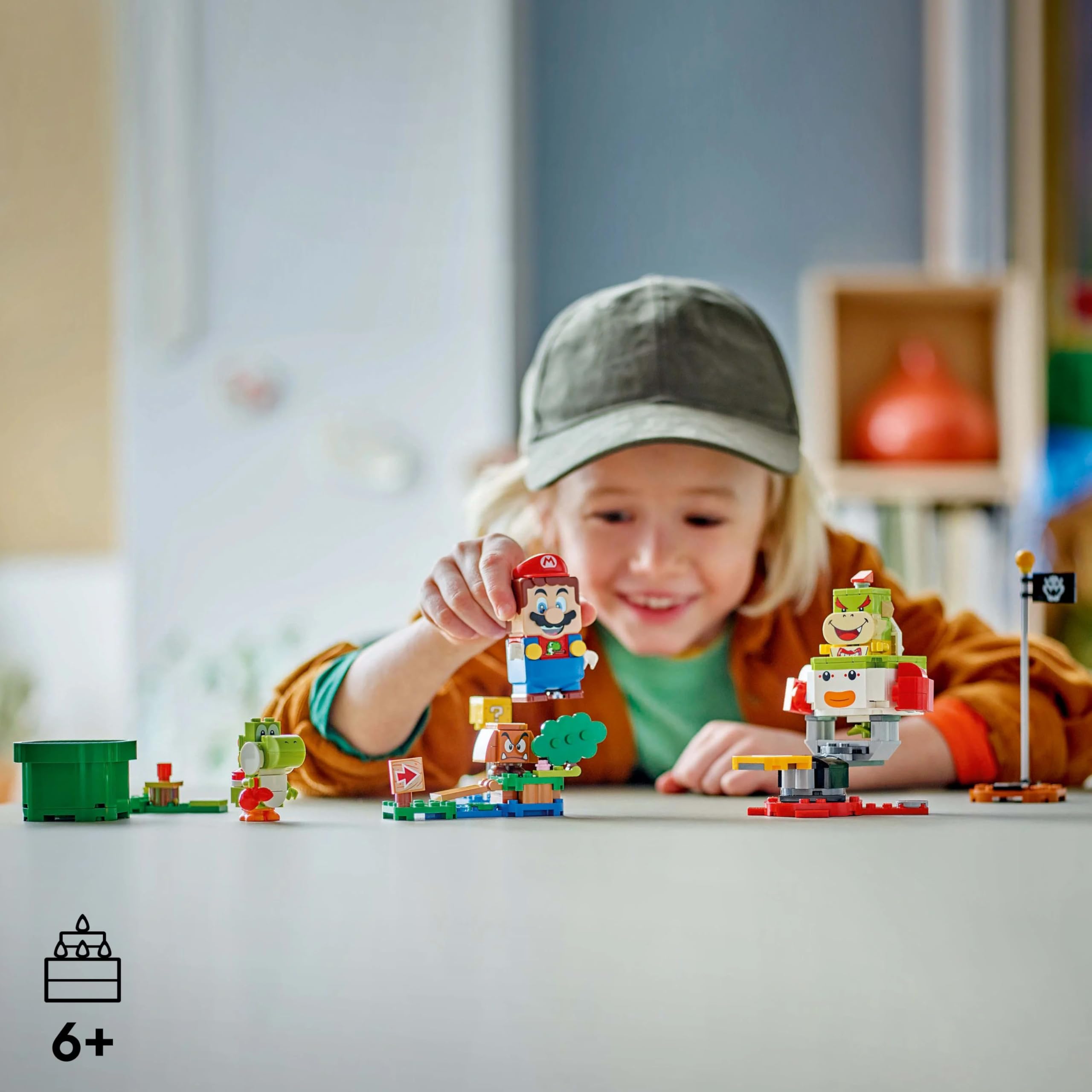 LEGO Super Mario Adventures with Interactive Mario - Bowser Jr.'s Clown Car Playset for Kids 6+ 4