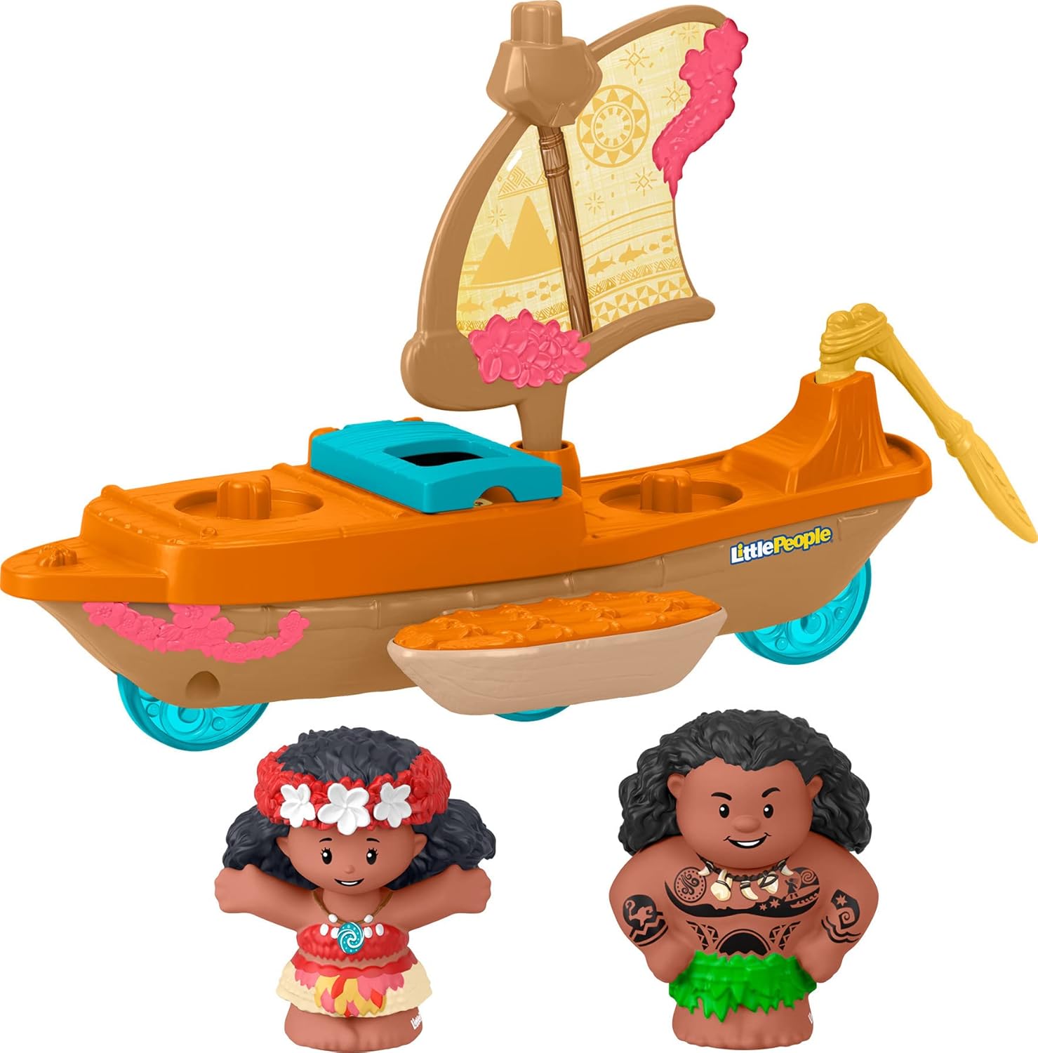 Disney Princess Moana & Maui's Canoe by Little People - Interactive Playset for Toddlers 18M+ 1