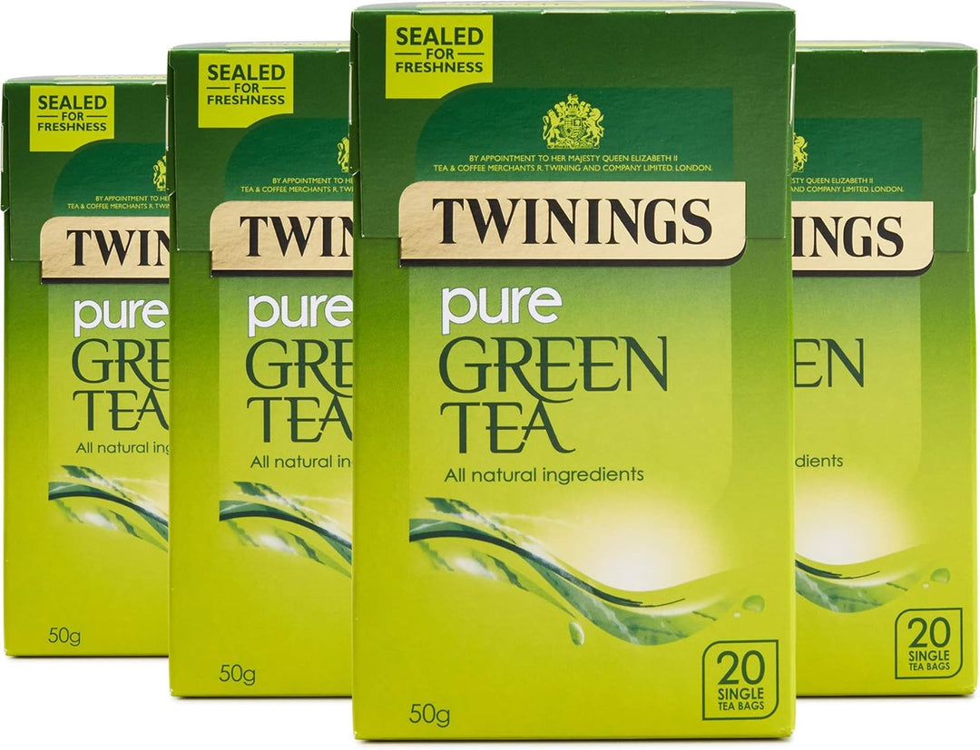 Twinings Pure Green Tea 80 Tea Bags (4 x 20 Tea Bags)