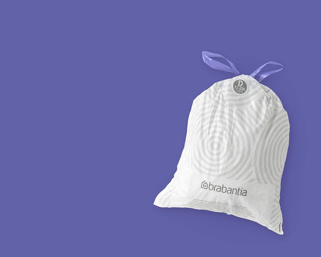 Brabantia - PerfectFit Bin Liners Multipack (Size D/15-20 Litre) Thick Plastic
