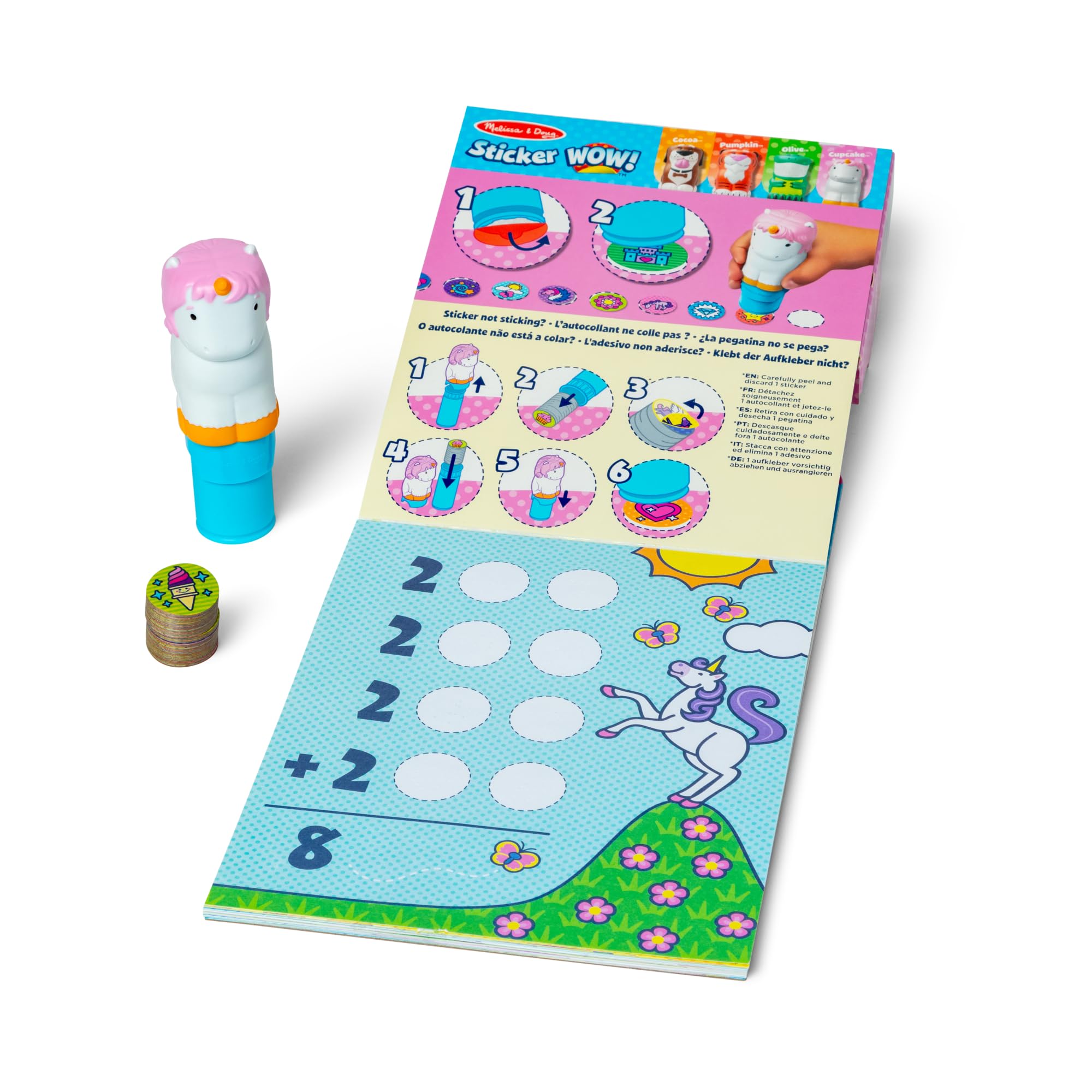 Melissa & Doug Sticker WOW! Pumpkin the Tiger Stamper Activity Set with 300 Safari Stickers 4