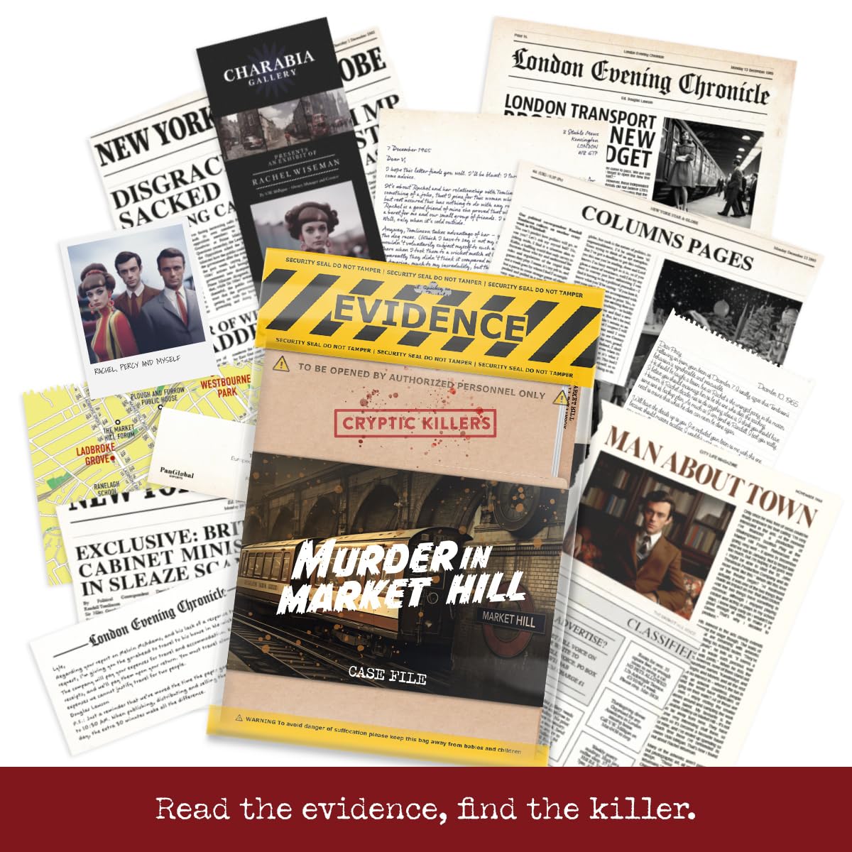 Cryptic Killers Cold Case Files Investigation - Murder in Market Hill | 3 Hour Playtime | Multiple Players 6