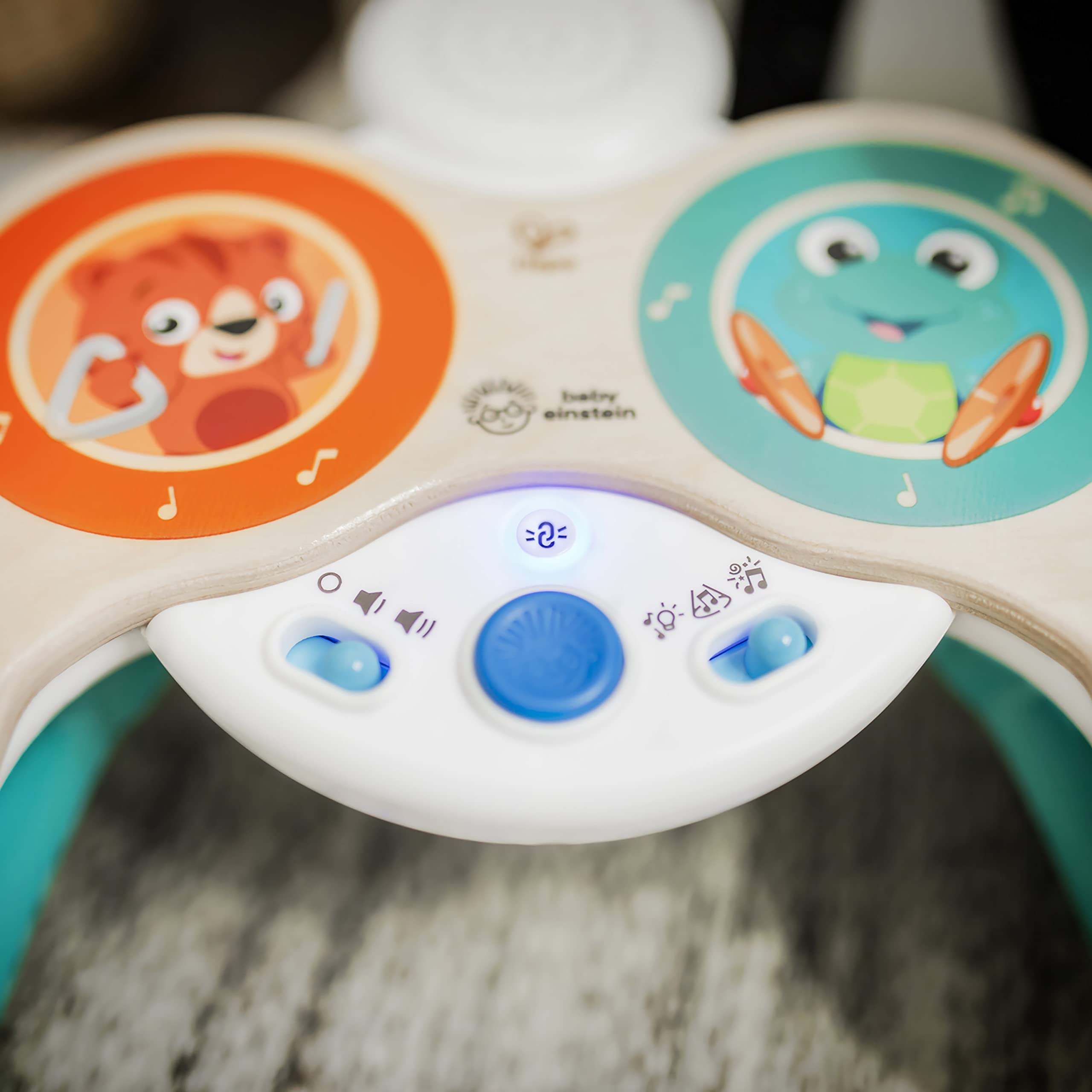 Baby Einstein Together in Tune Drums - Wireless Wooden Musical Toddler Toy 2