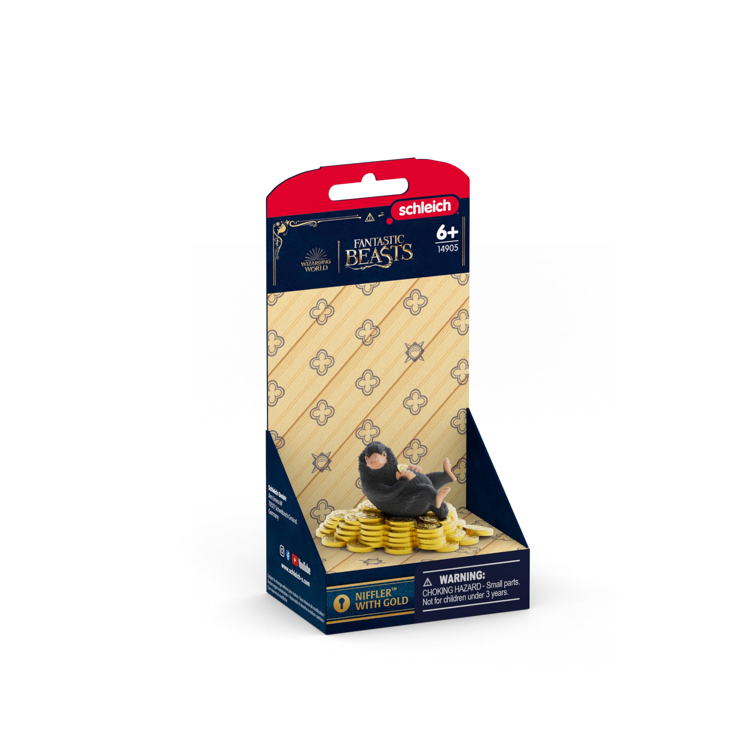 Schleich Harry Potter Niffler with Gold Figurines Collectable Wizarding Toy Model 14905