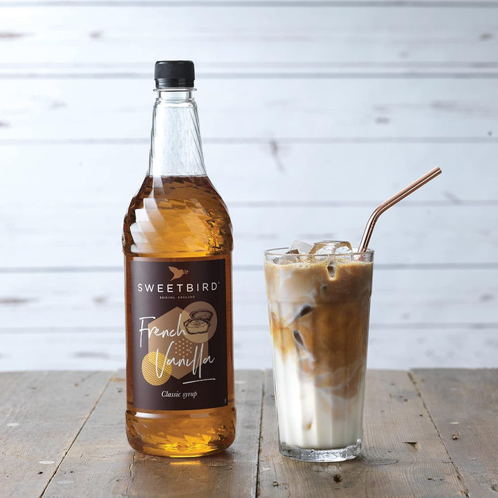 Sweetbird French Vanilla Syrup (1 Litre) - Vegan Friendly Beverage Syrup