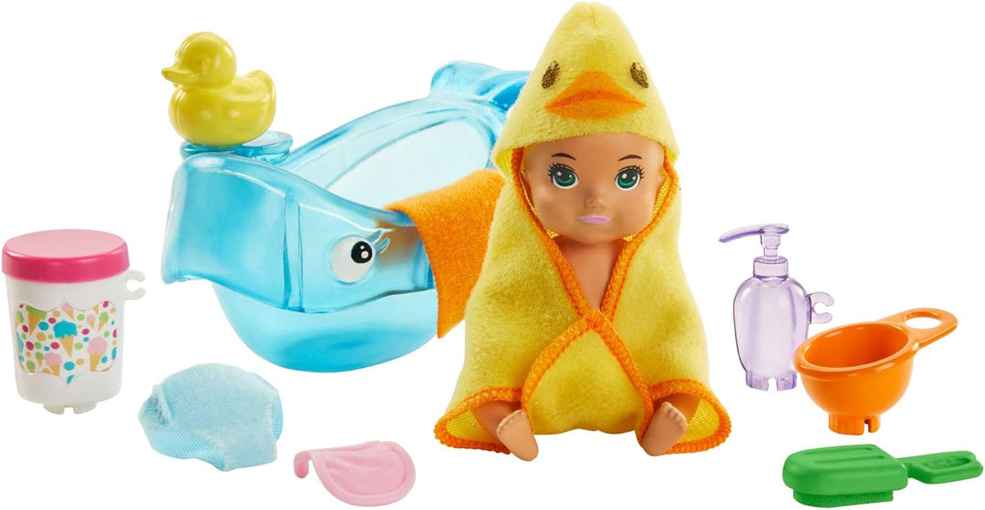 Barbie Skipper Babysitters Inc Doll and Accessories - Color-Change Baby Doll for Ages 3+