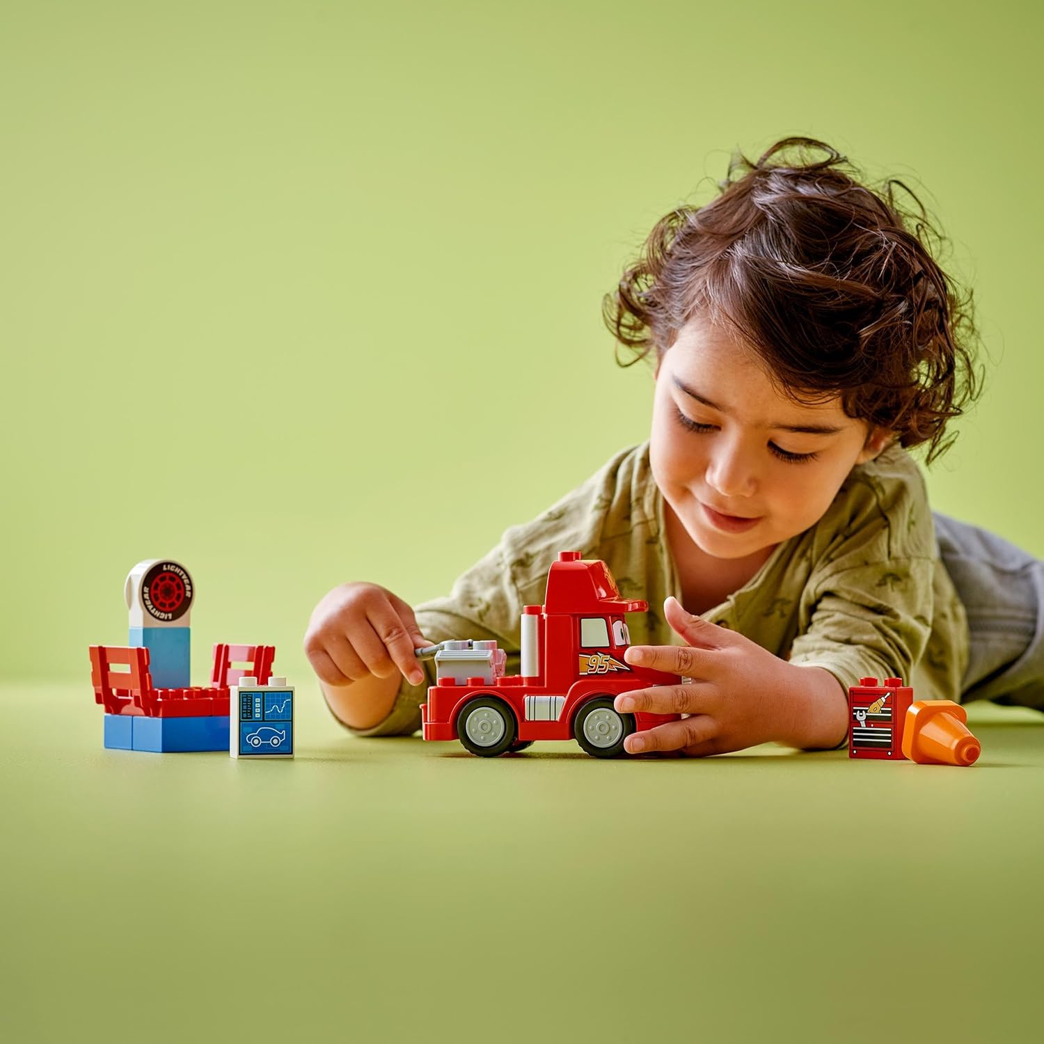 LEGO DUPLO Disney and Pixar’s Cars Mack at the Race Set - Building Toy for Toddlers 2+ 4
