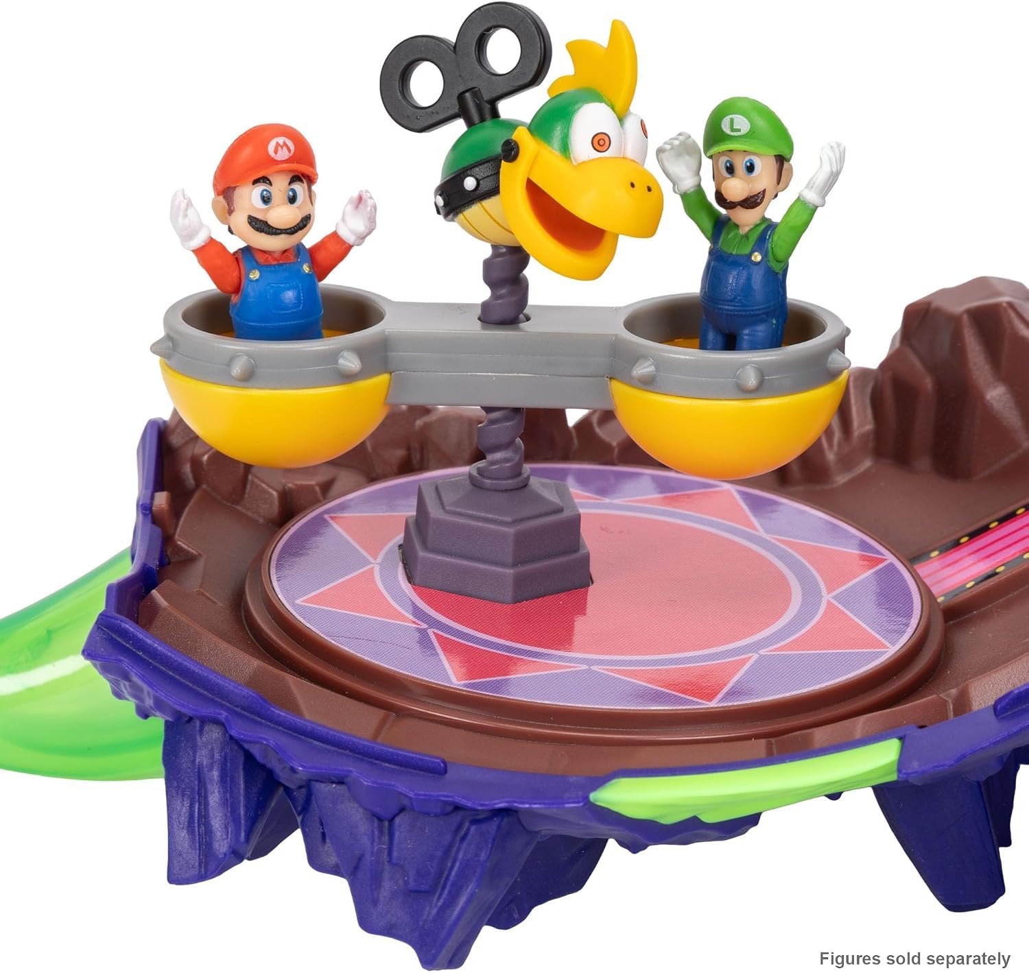 THE SUPER MARIO BROS. MOVIE Wonder Bowser Jr. Planet Playset with 1.5" Mini Figure and Clown Car | Ages 3+ | Plastic 6