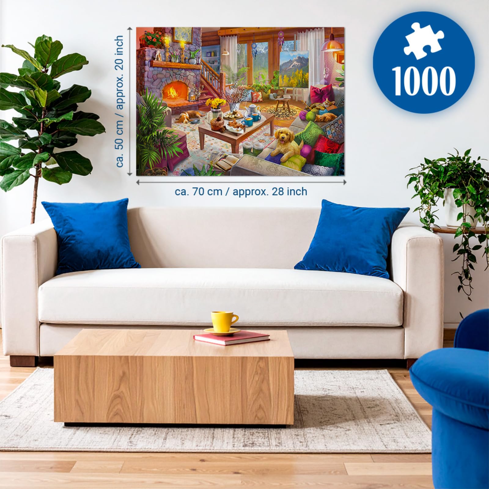 Ravensburger Cosy Cabin Jigsaw Puzzle - 1000 Pieces for Adults and Teens | Glare-Free Finish 2