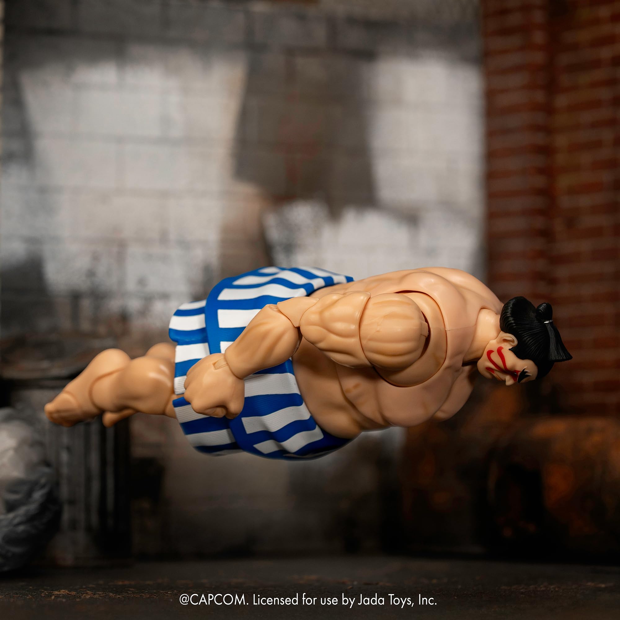 Jada Street Fighter II E. Honda Action Figure - 16 cm Tall, Fully Articulated, Collector Packaging 6