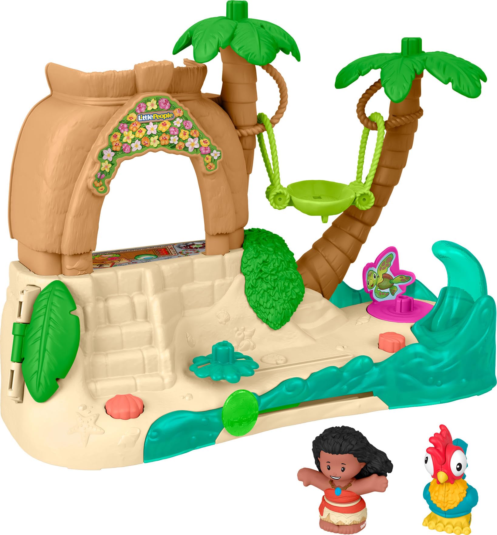 Fisher-Price Little People Disney Princess Moana Adventure Village Playset - 3-Floor Interactive Play for Toddlers 1