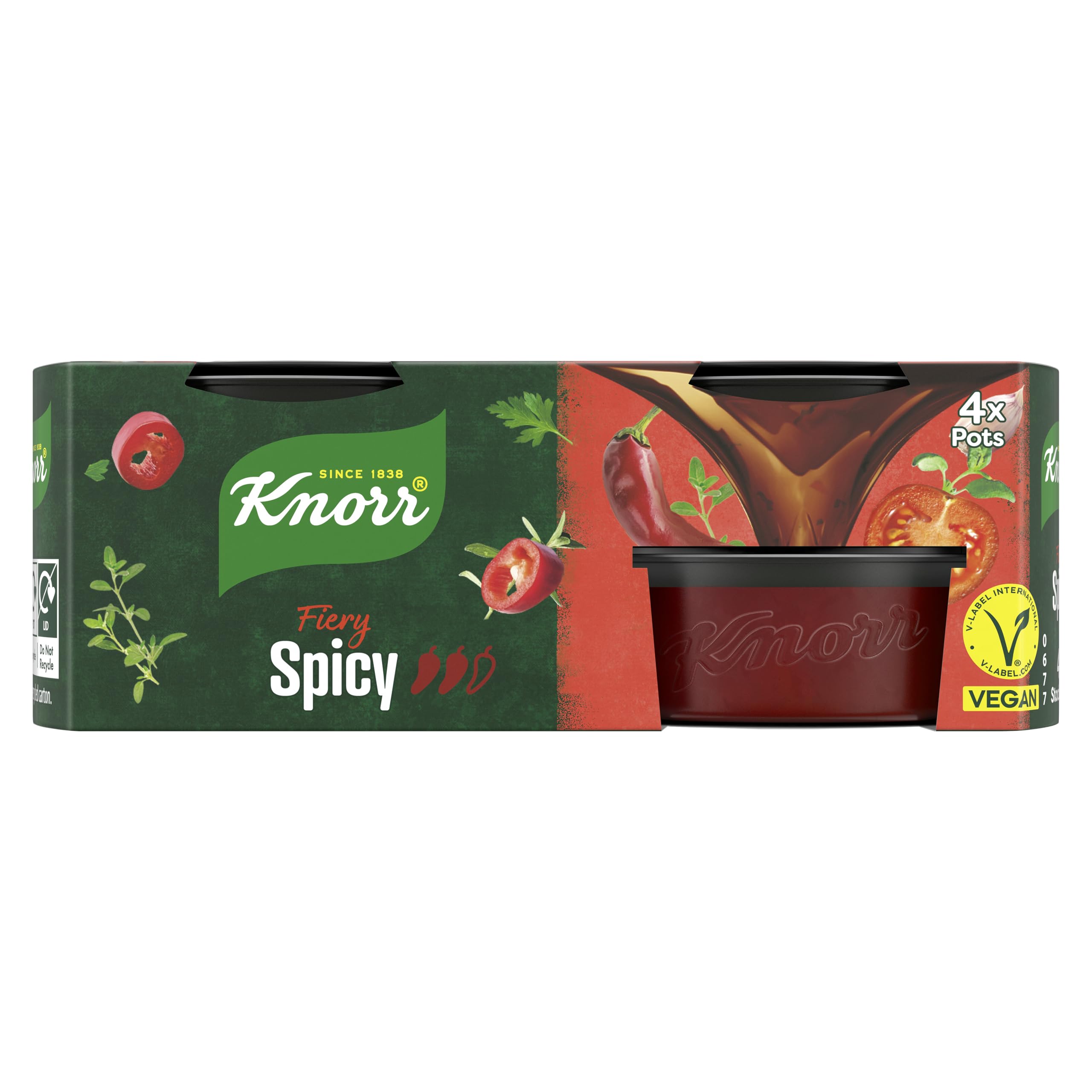 Knorr Hairy Bikers Würziger Suppentopf - 4er-Pack vegane und glutenfreie Suppentöpfe