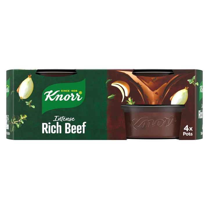 Knorr Rich Beef Stock Pots Gluten-Free - 4 x 28g