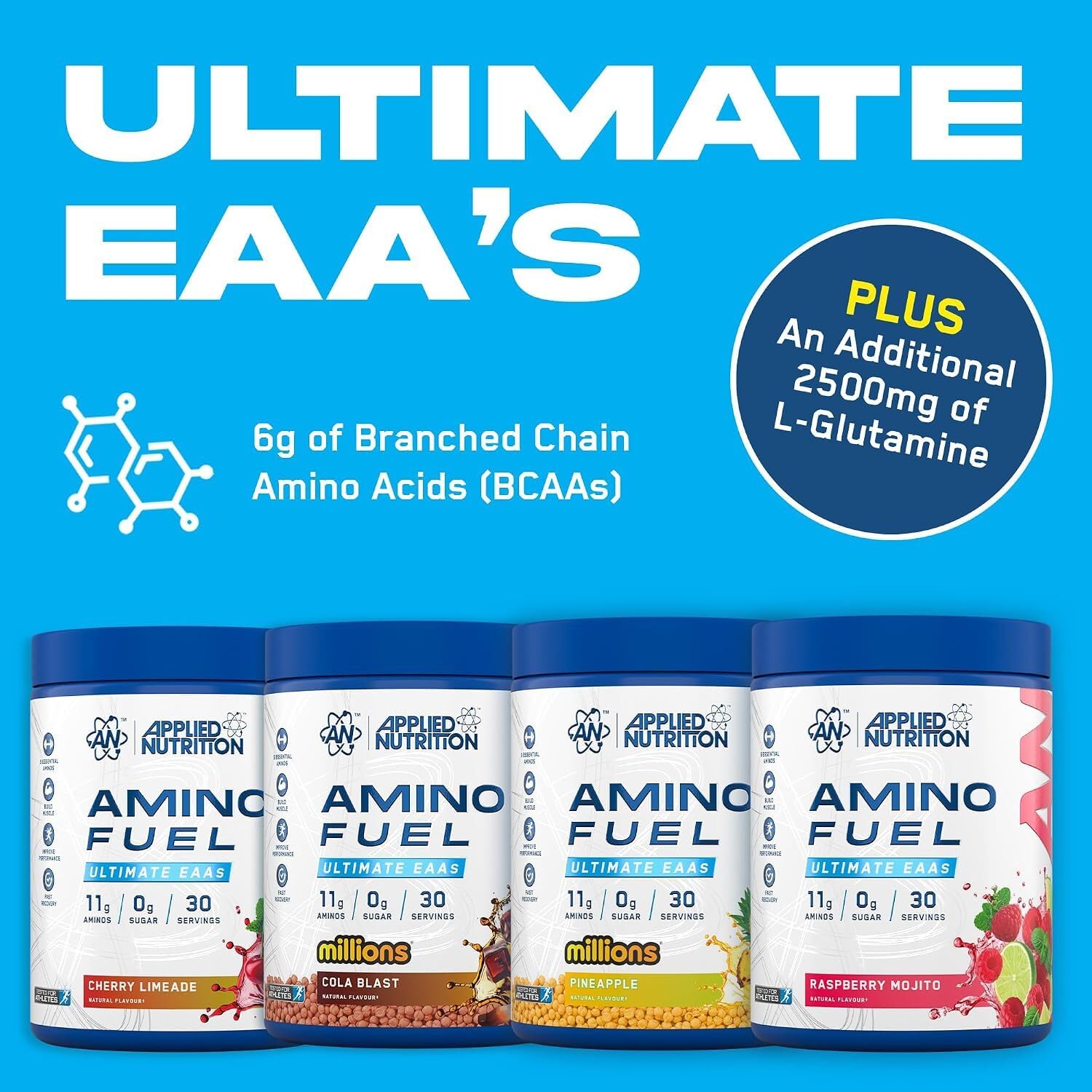 Applied Nutrition Amino Fuel - 11g Amino Acids, Zero Sugar | 30 Servings | Powder 5