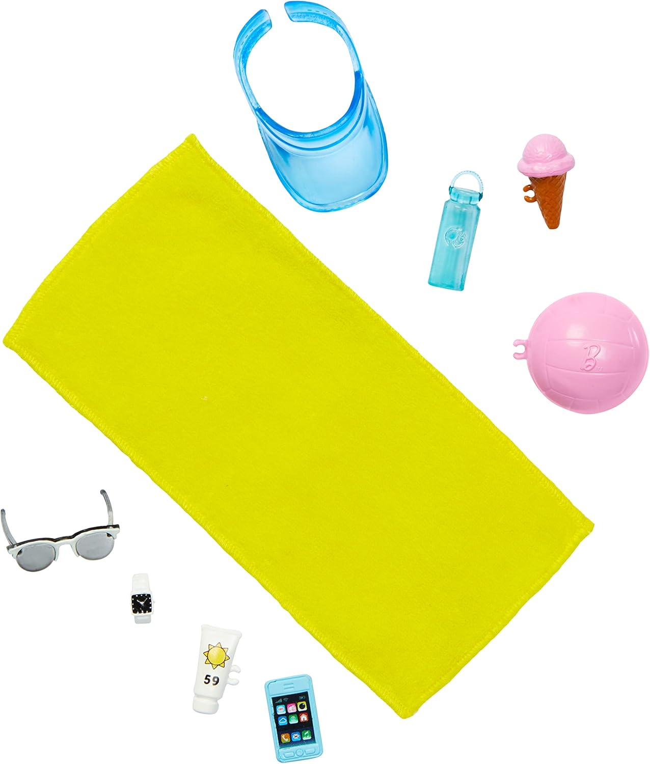 Barbie Ken Strandpuppe – Blaues Badeoutfit mit Zubehör, ab 36 Monaten 3