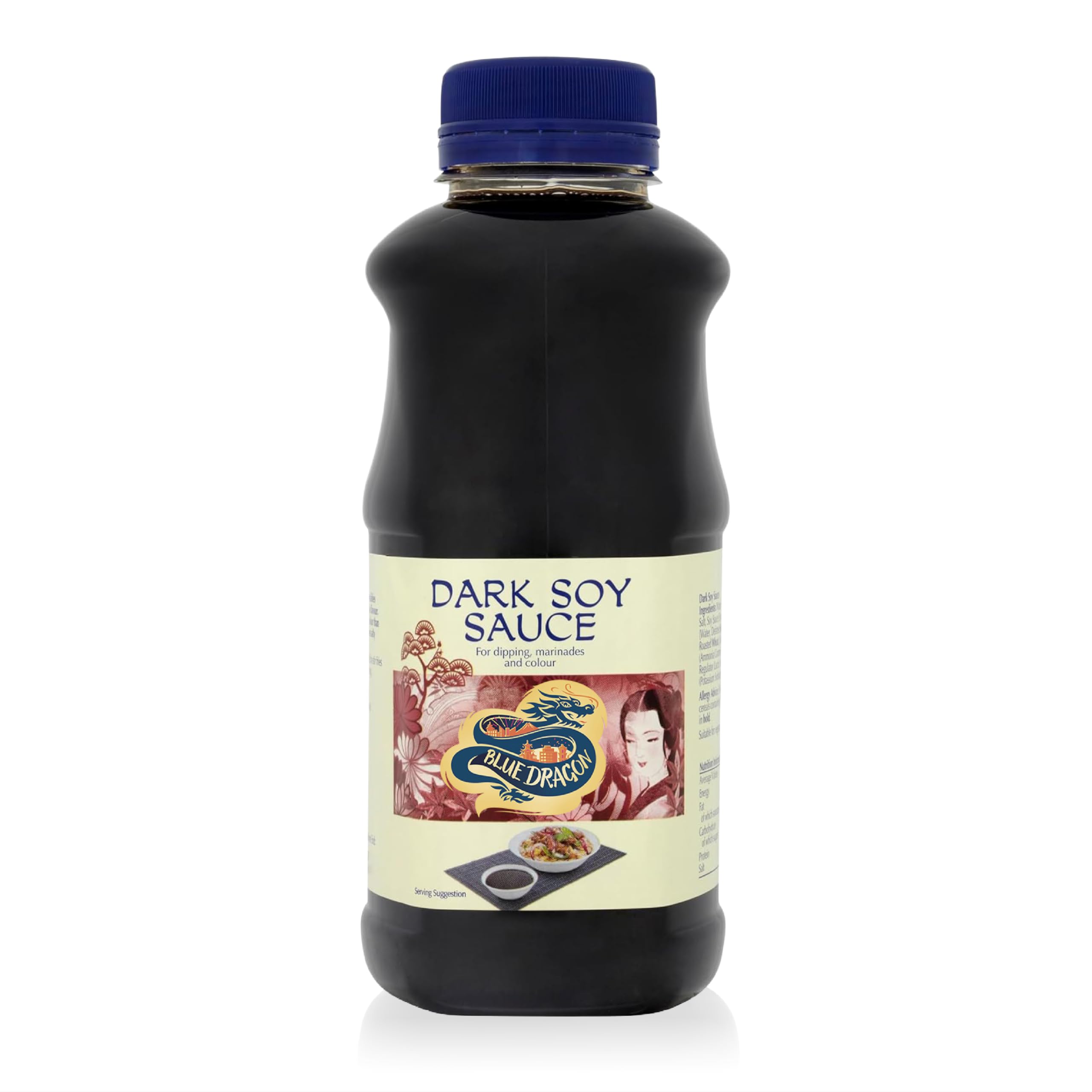 Blue Dragon Dark Soy Sauce - Authentic Rich Flavour | 1 Litre Bulk Size 1