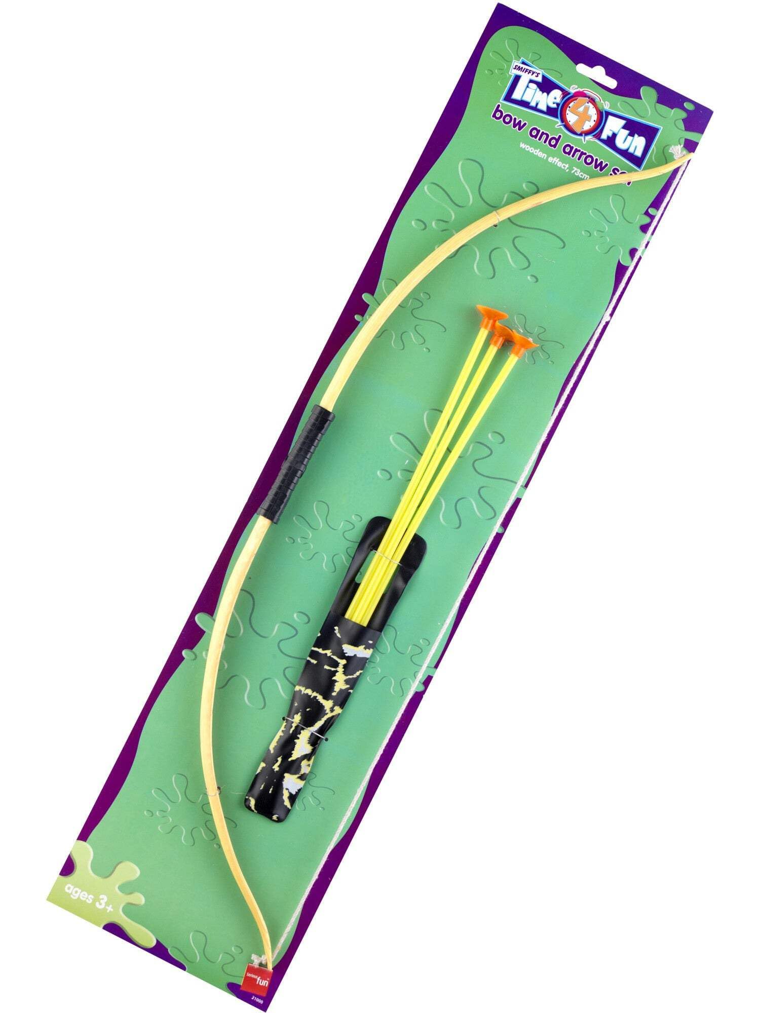 Smiffys 73 cm Wooden Effect Bow and Arrow Set | One Size | Wood Color