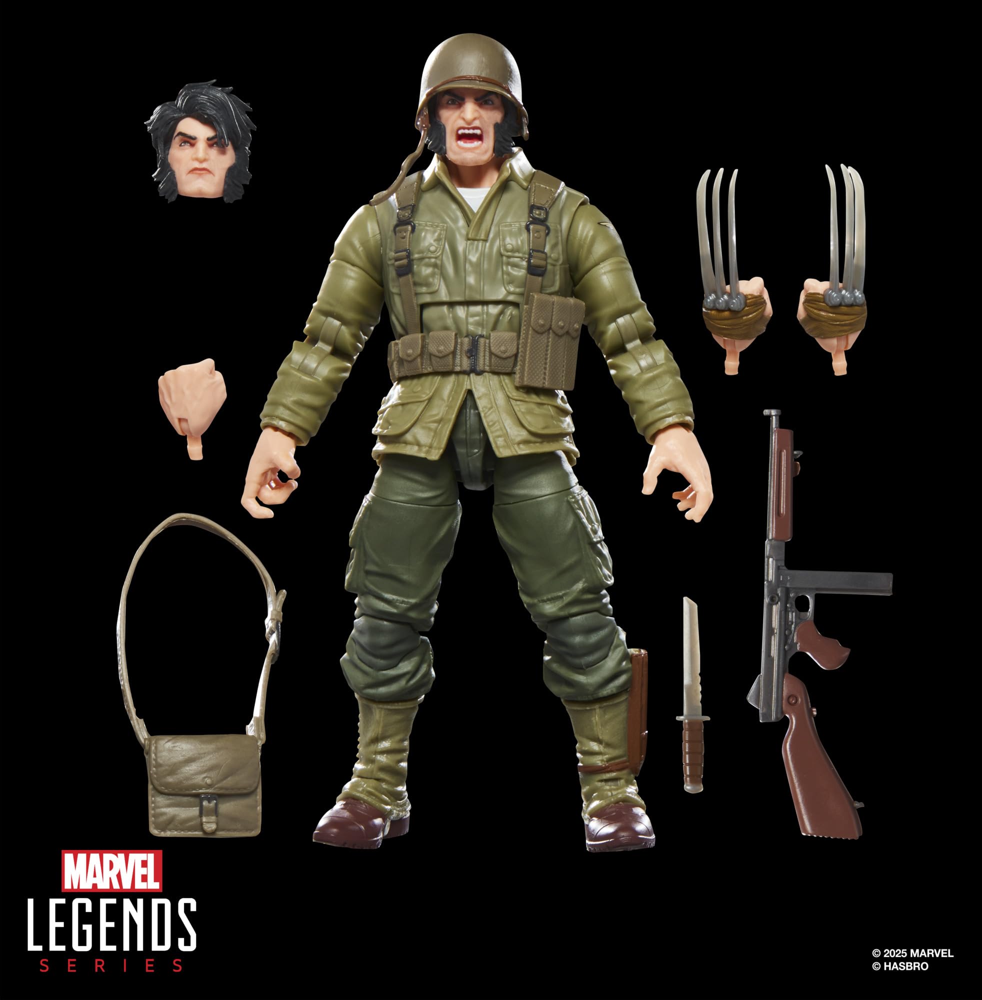 Marvel Press Wolverine (WWII Logan) X-Men Action Figure | 6-inch Scale | Ages 4+