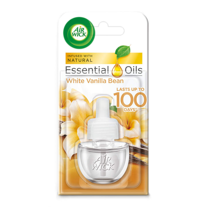 Air Wick - Essential Oils Air Freshener Plug In Refill (19ml) - White Vanilla Bean