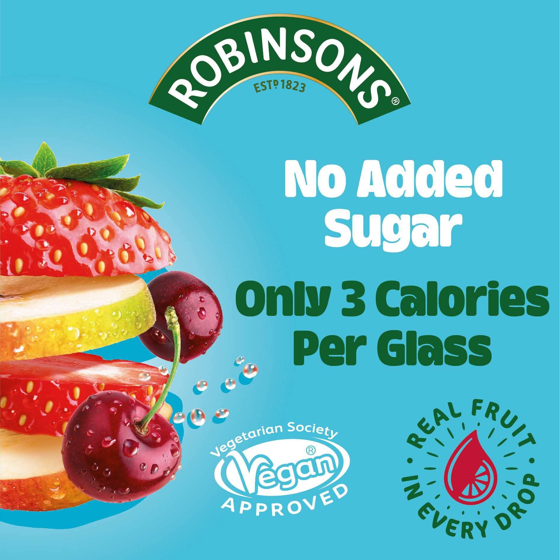 Robinsons Low Calorie Double Strength Lemon Fruit Squash Concentrate | 1.75 Litre 3