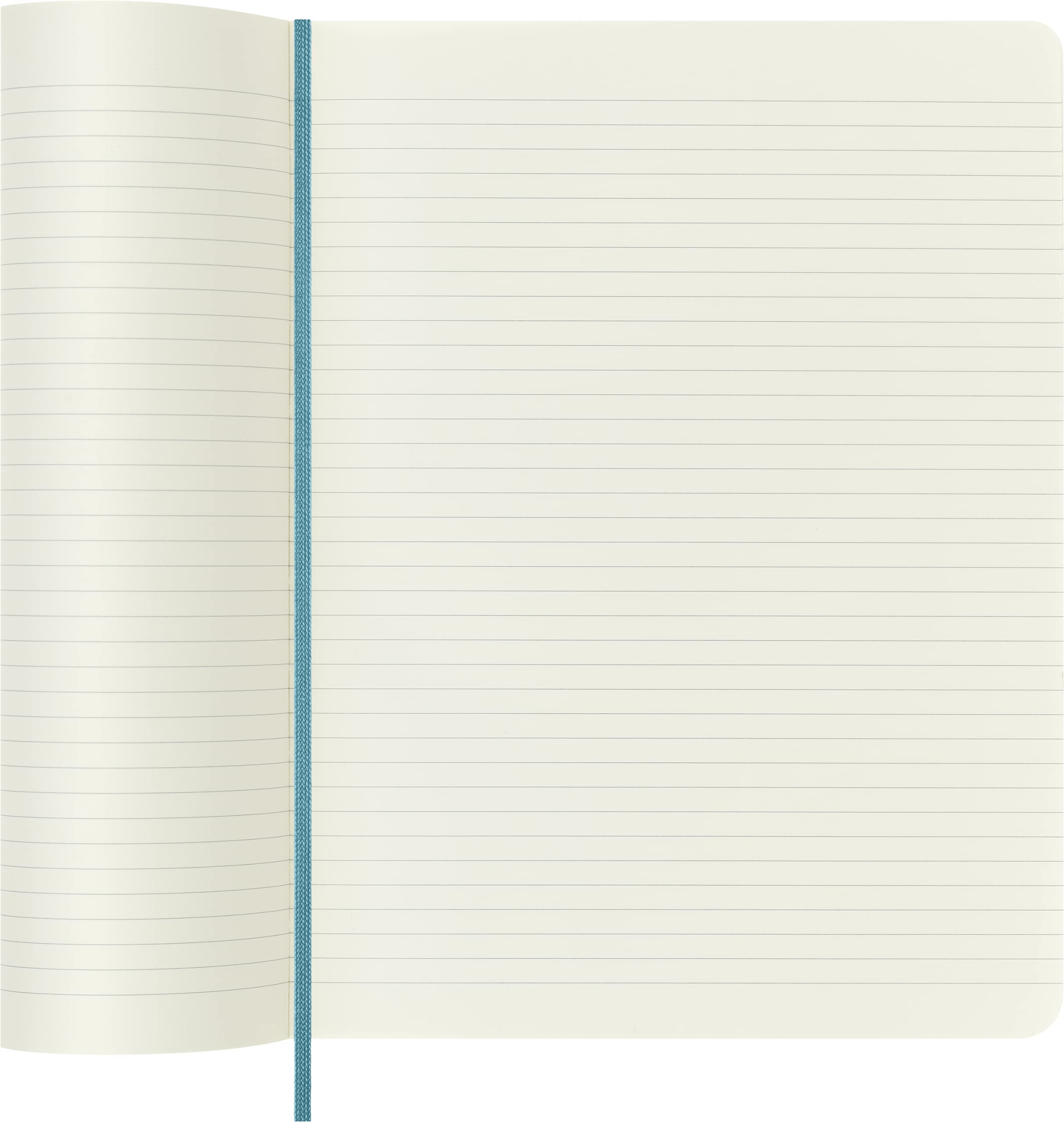 Moleskine Classic Ruled Paper Notebook - Soft Cover and Elastic Closure Journal - Color Reef Blue -X- Large 19 x 25 A4 - 192 Pages 6