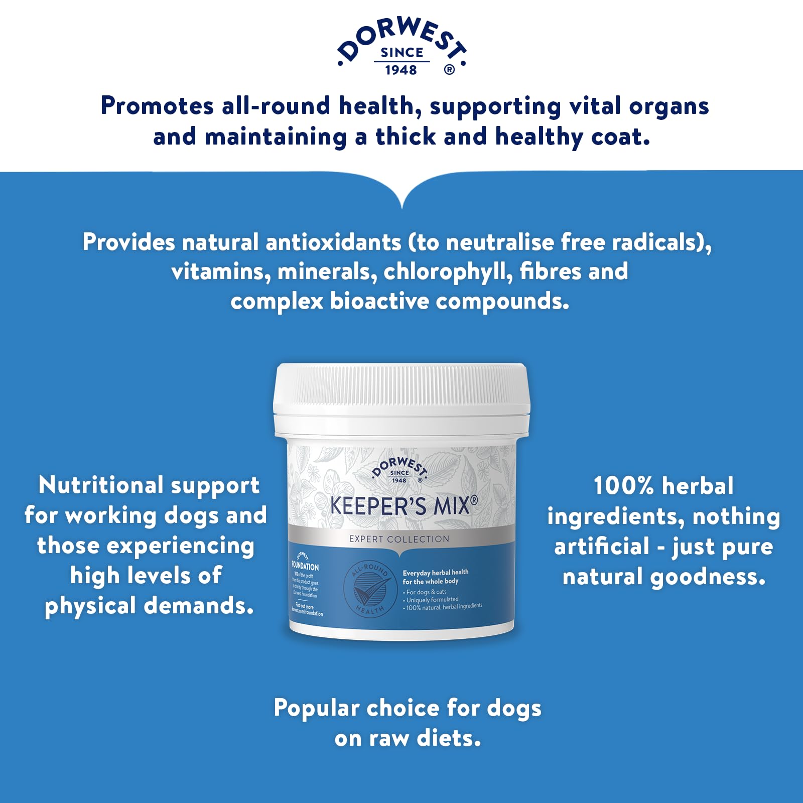DORWEST HERBS Keeper’s Mix Herbal Health Supplement for Dogs and Cats - 250g 3