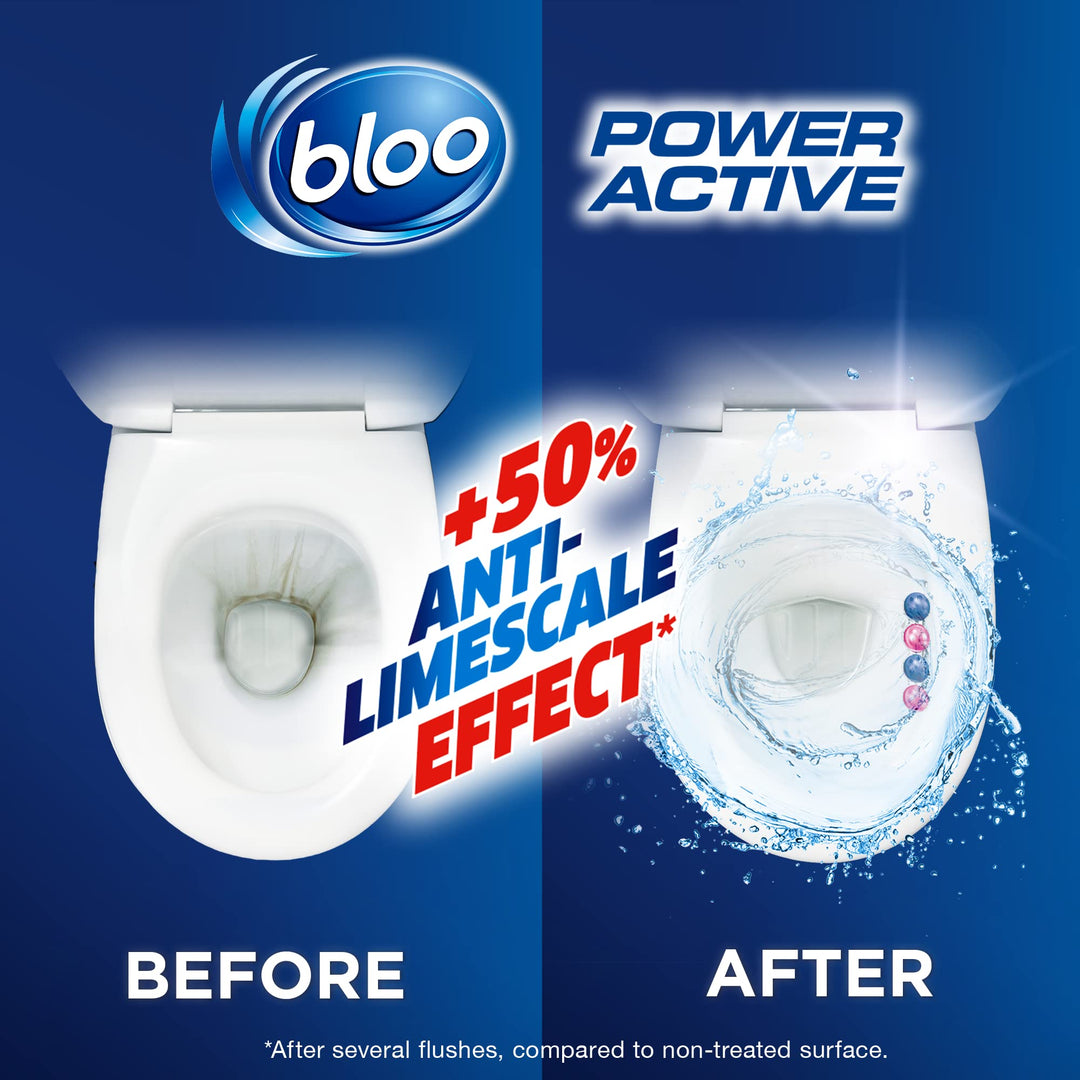 Bloo Power Active Fresh Flowers Toilet Rim Block (50g)