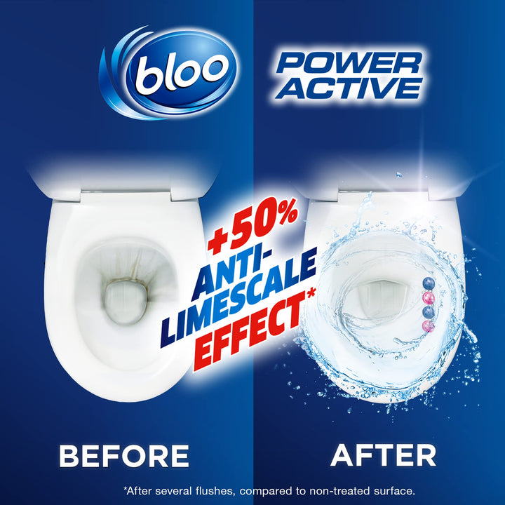 Bloo Power Active Fresh Flowers Toilet Rim Block (50g)