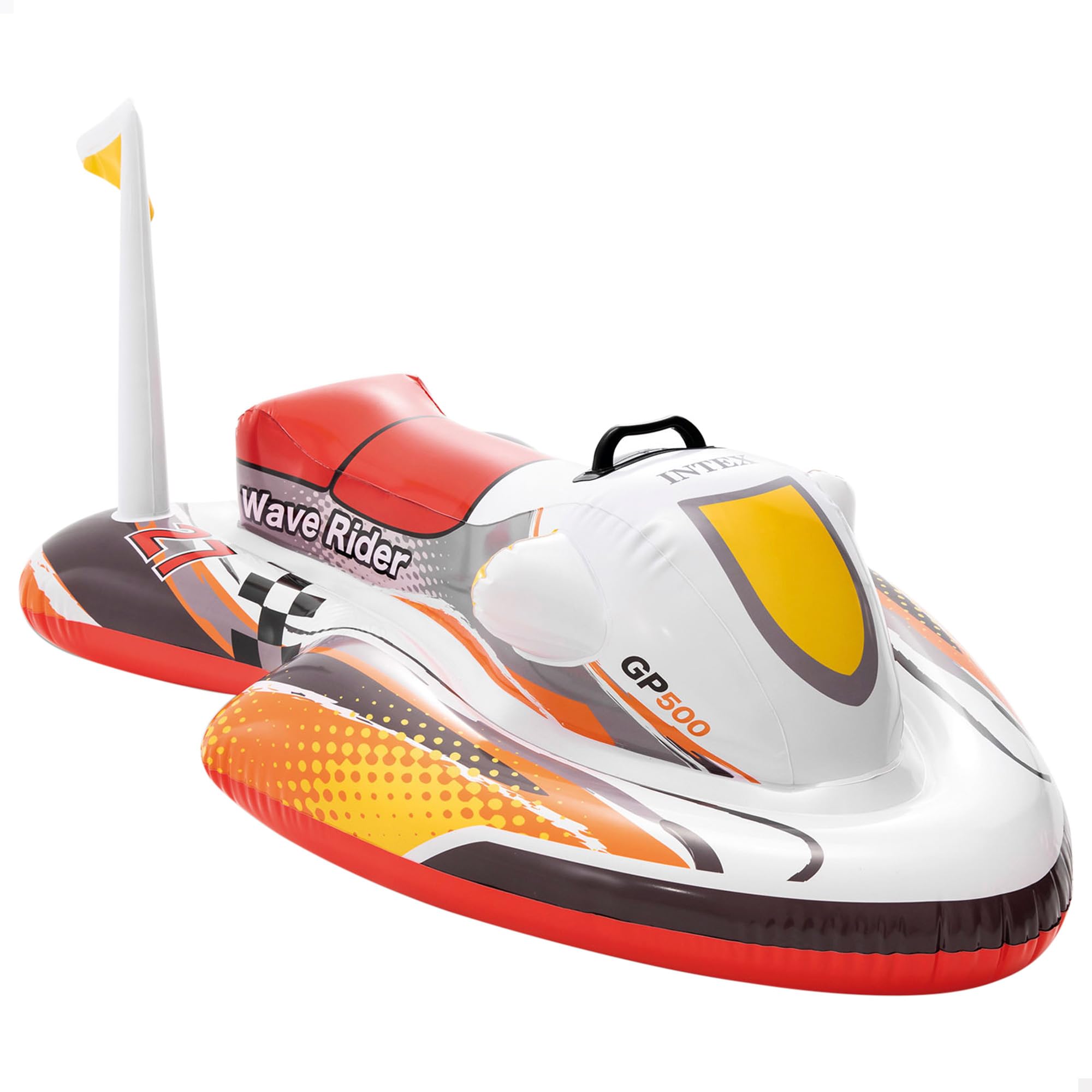 Intex Wave Rider Ride-On Inflatable Pool Toy | Wide Base Stability | 117cm x 77cm Inflated Size 1