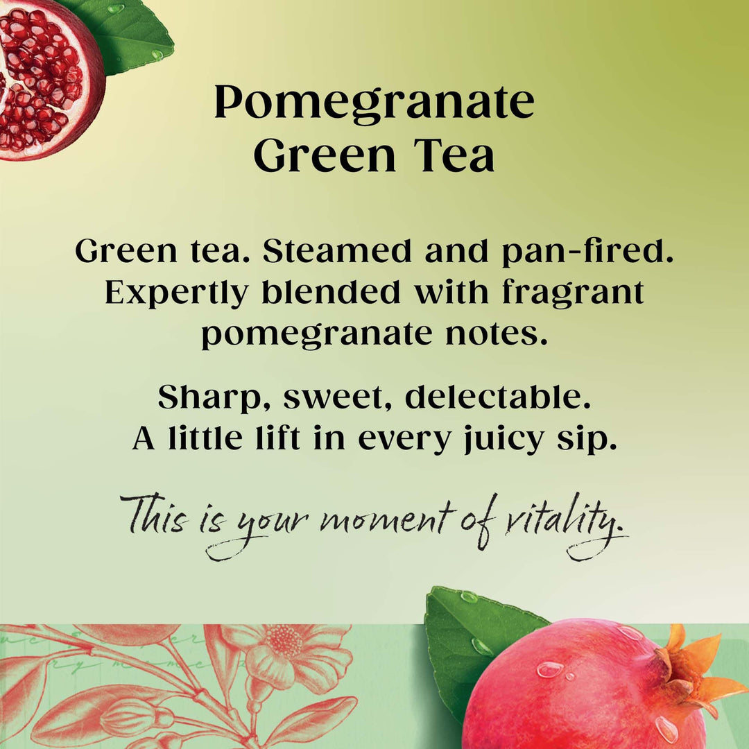 Twinings Green Tea & Pomegranate 80 Tea Bags (Multipack of 4 x 20 Bags)