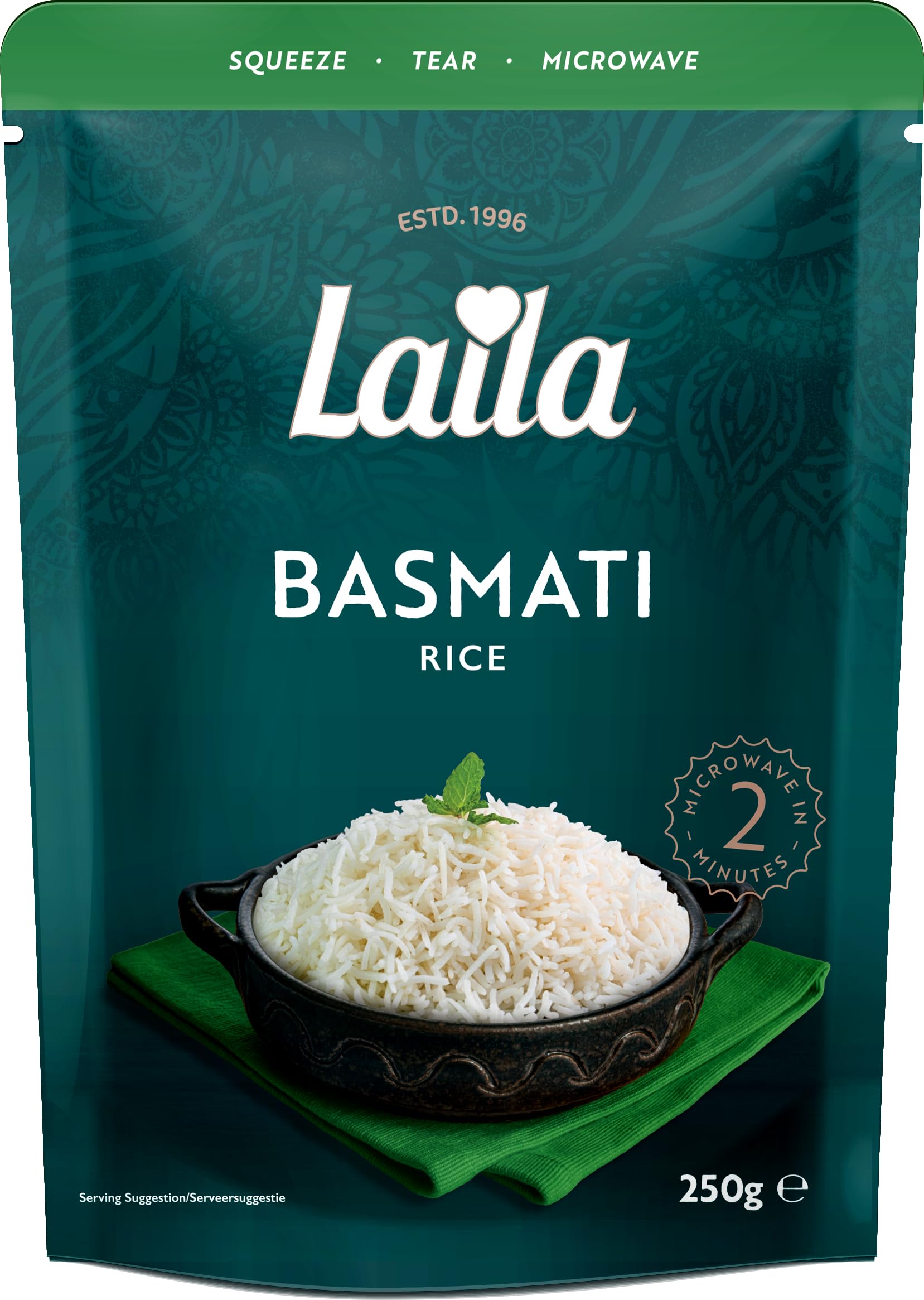 Laila Basmati Microwave Rice, 250g 2