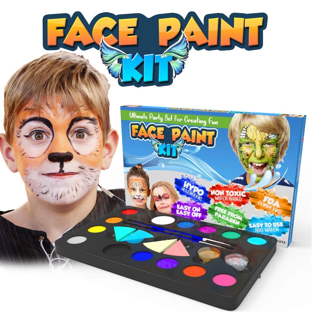 Desire Deluxe Face Paints for Children Halloween Make Up Set 5