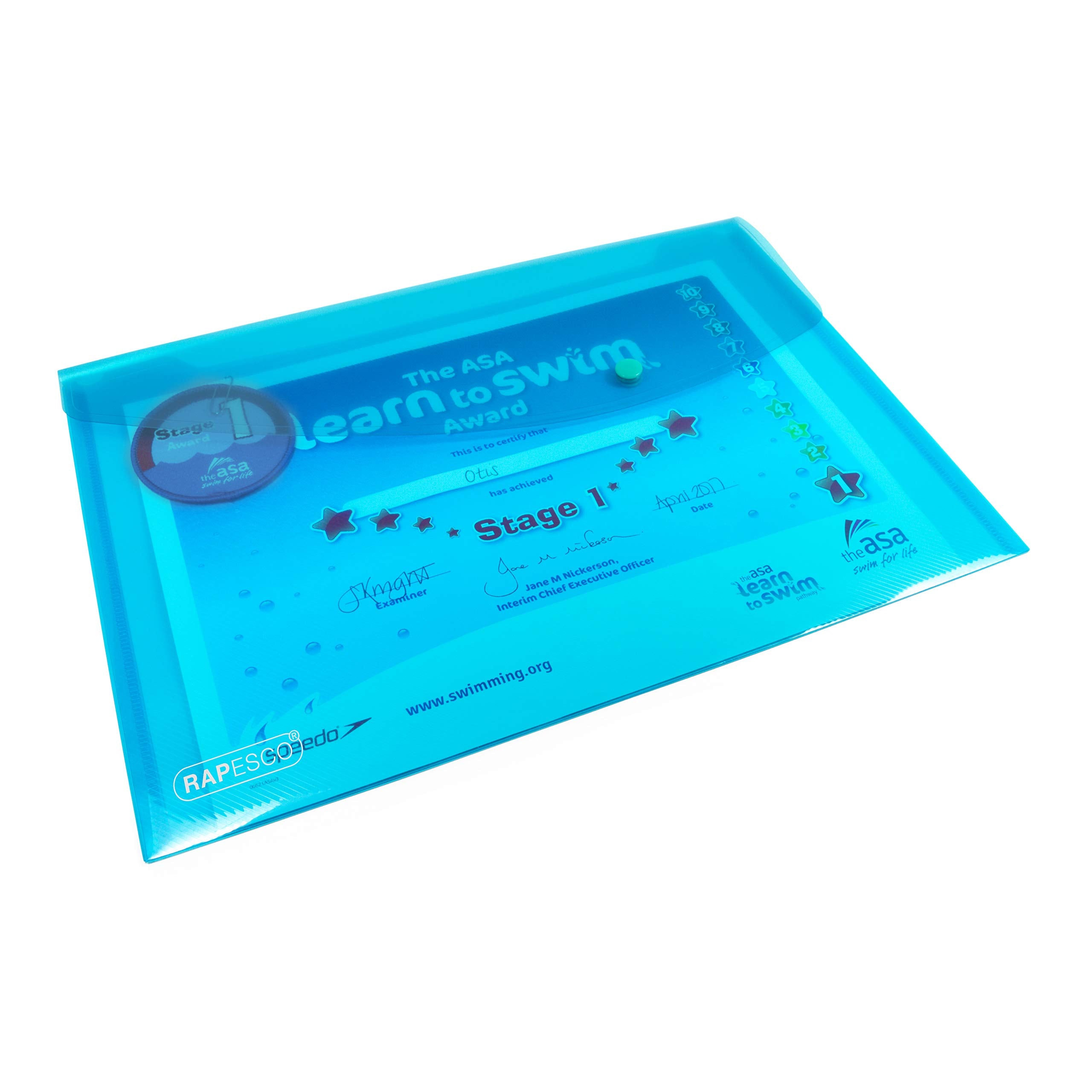 RAPESCO 1494 ECO Recycled Popper Wallets - A4+, Assorted Bright Transparent, Pack of 20 6