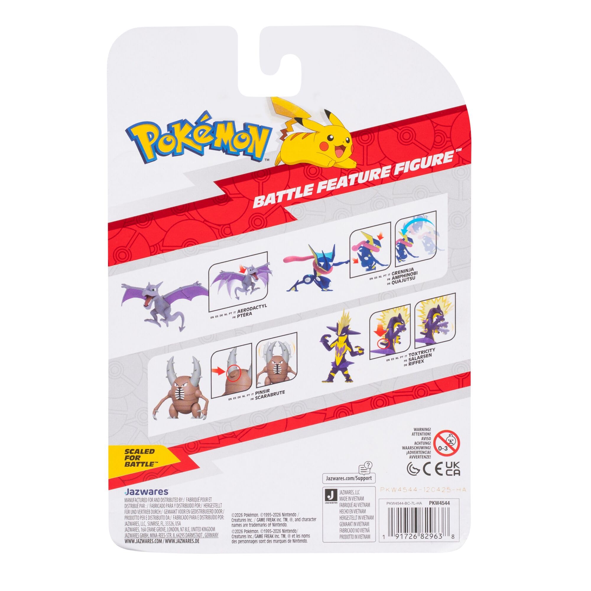 Pokémon Pinsir Battle Feature Figure - 4.5-Inch Articulated Action Figure 6