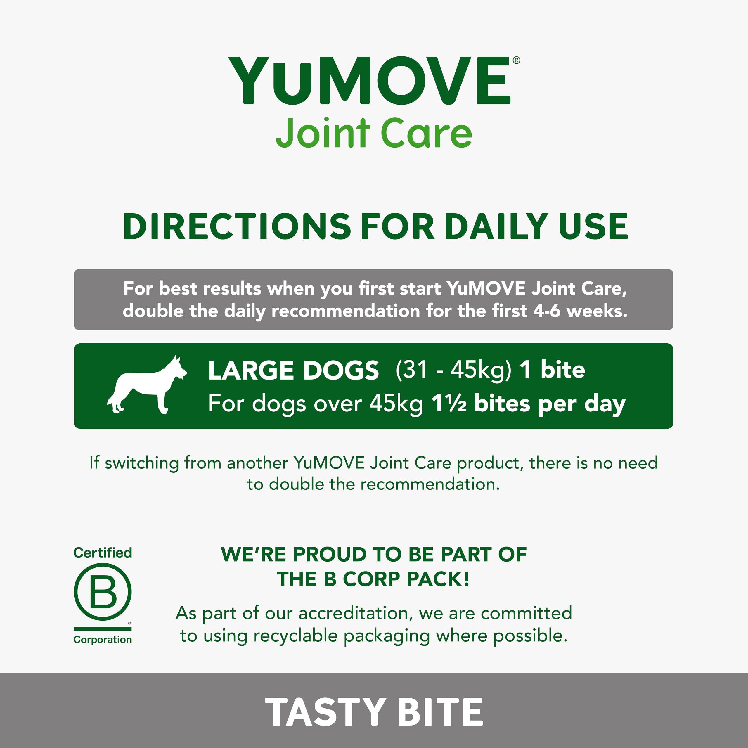 YuMOVE Joint Supplement for Dogs - Triple Action Support for Large Dogs | 30 Count 6