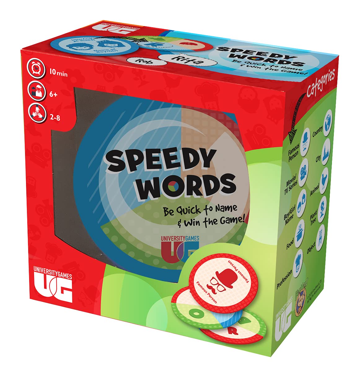 University Games Speedy Words Family Word Game 6