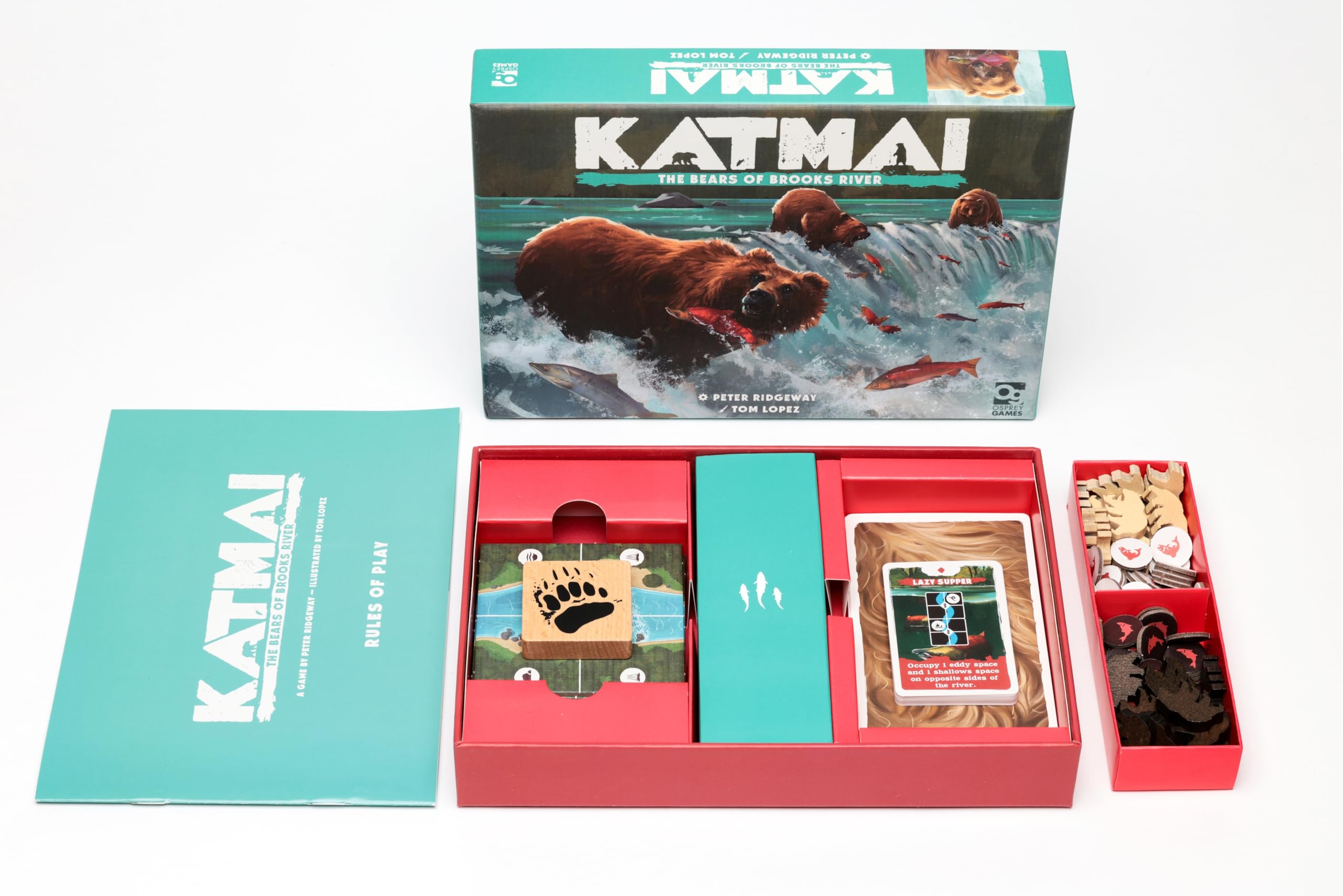 Osprey Games Katmai: The Bears of Brooks River | Two-Player Card Game | Area Control 5