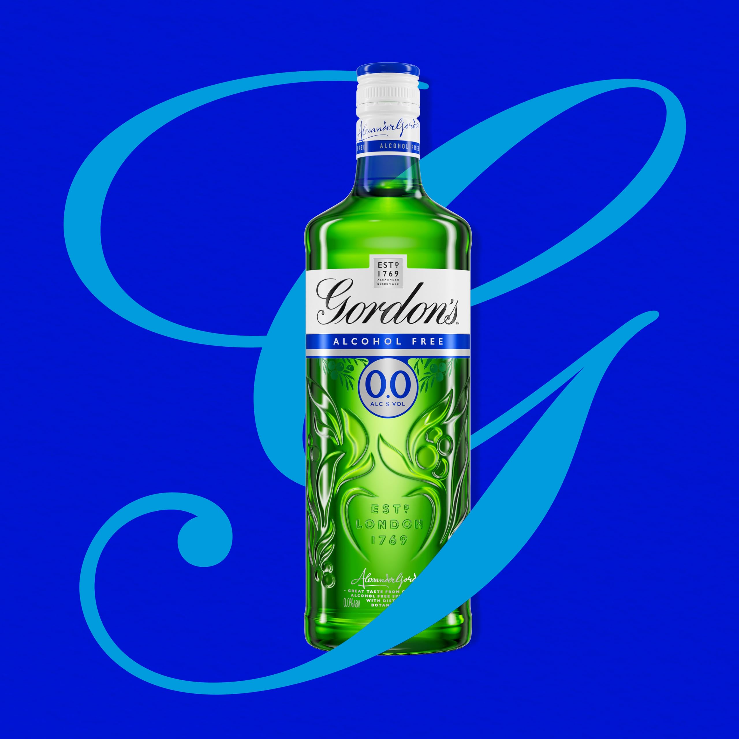 Gordon's 0.0% Alcohol Free Spirit with Distilled Botanicals - 70cl Bottle 6