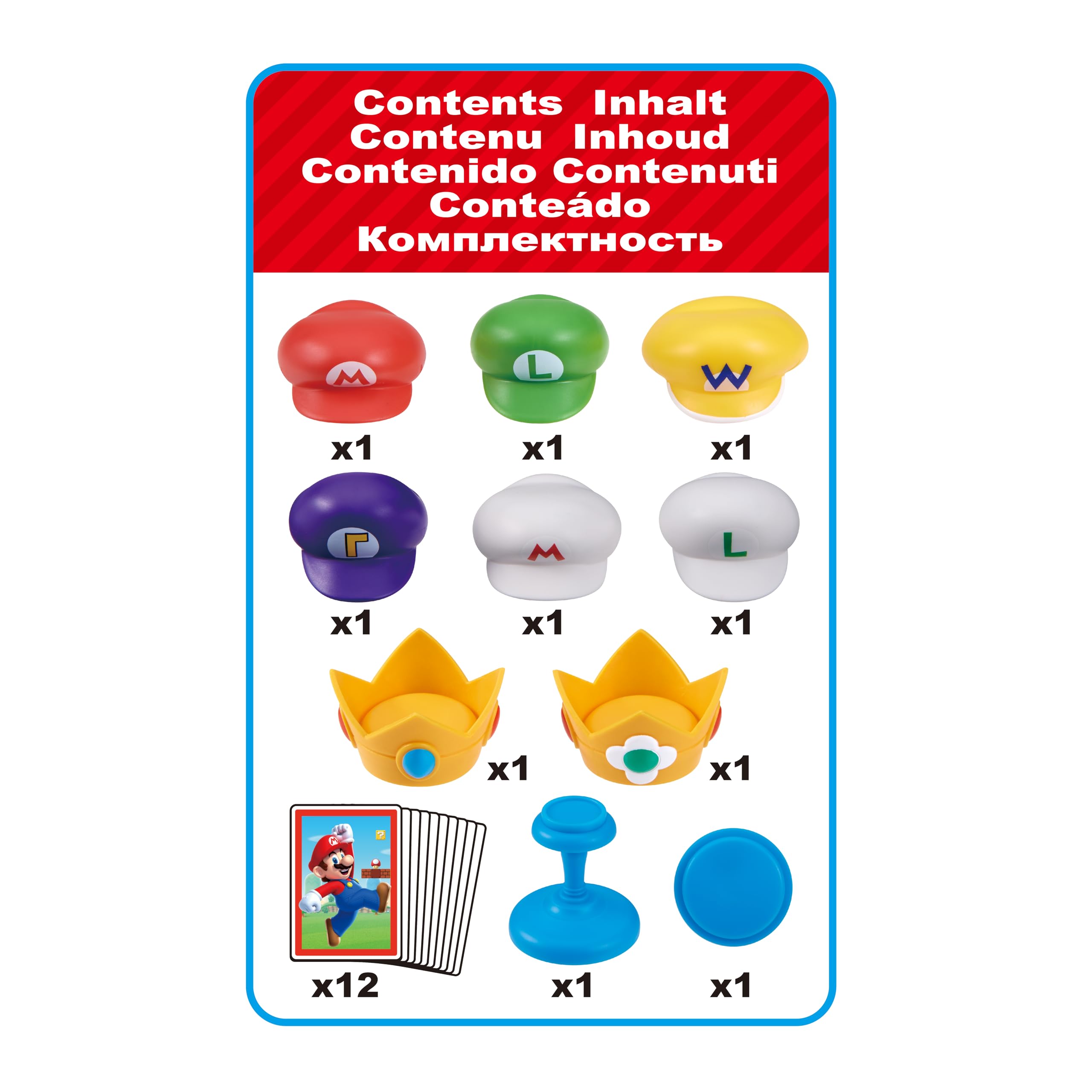 EPOCH Super Mario Cap Stacker Balancing Game | 1-4 Players | Ages 4+ 7